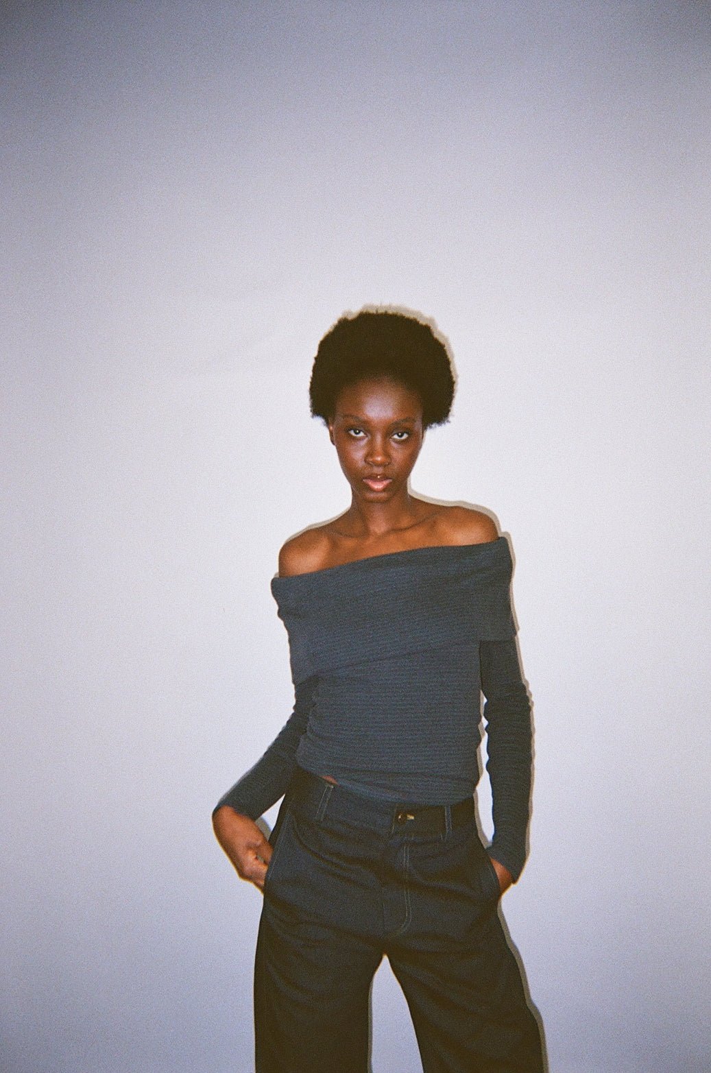 Top Charlie rayé vert