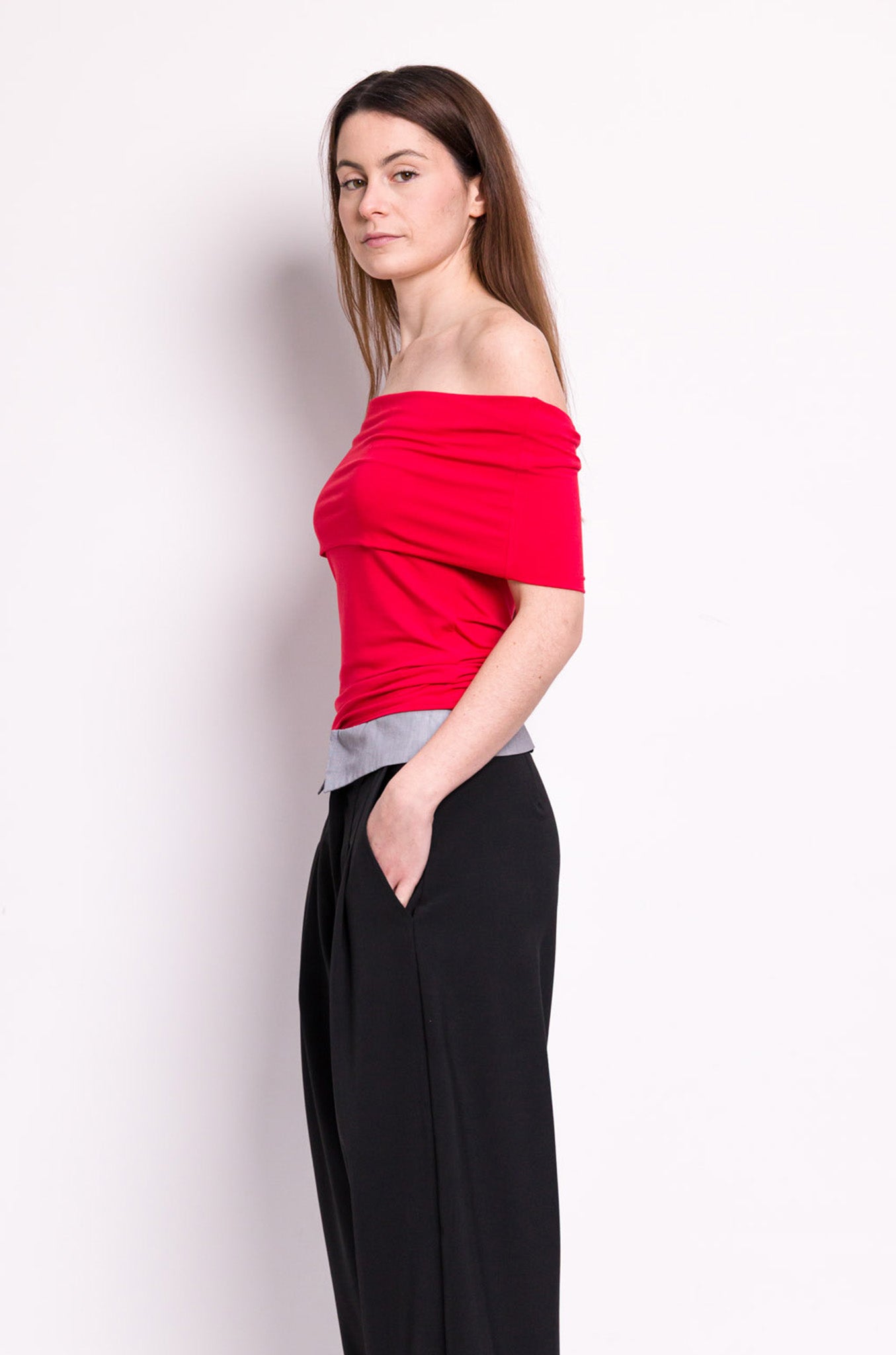 Top Charlie bambou rouge