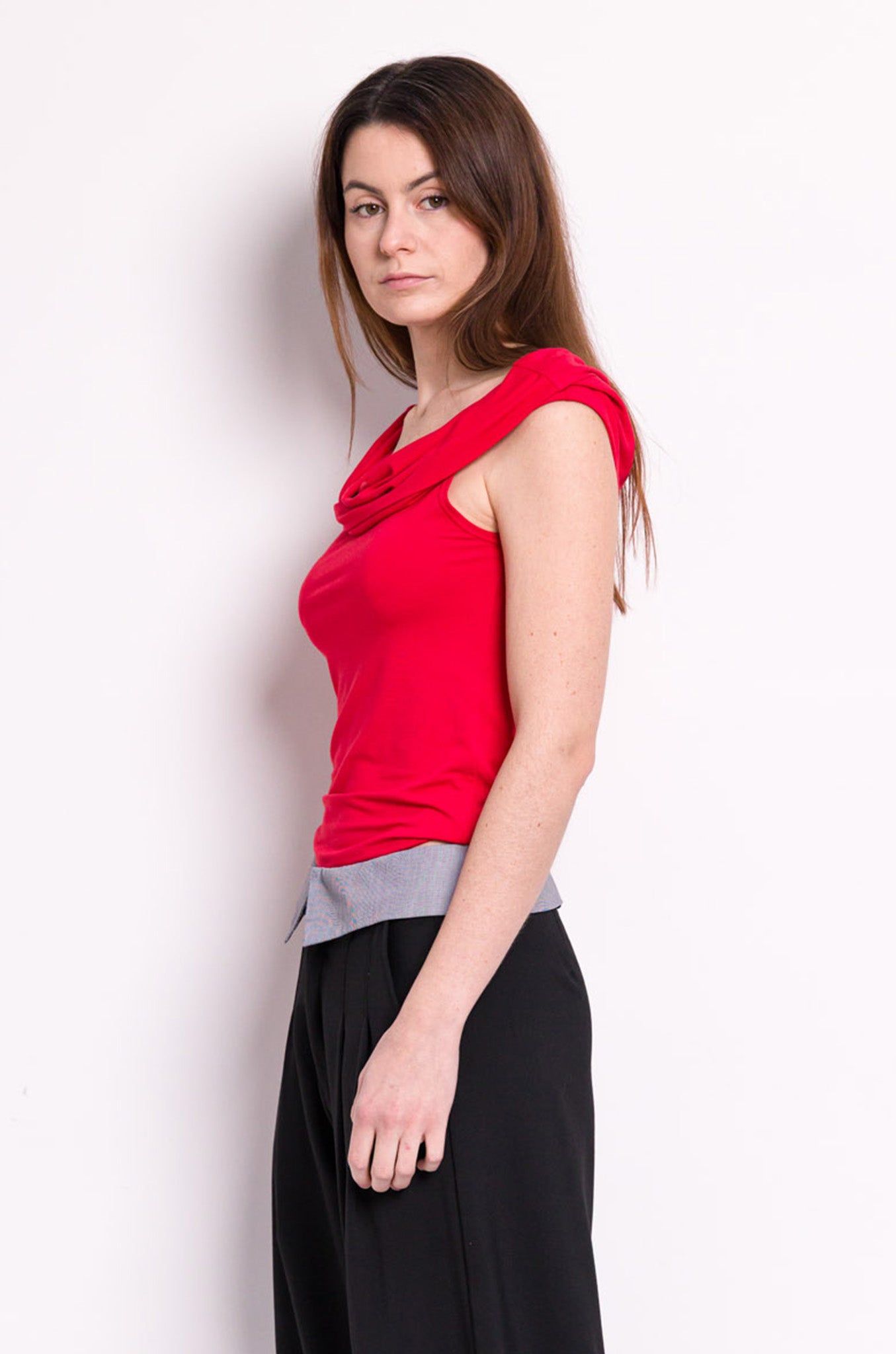 Top Charlie bambou rouge