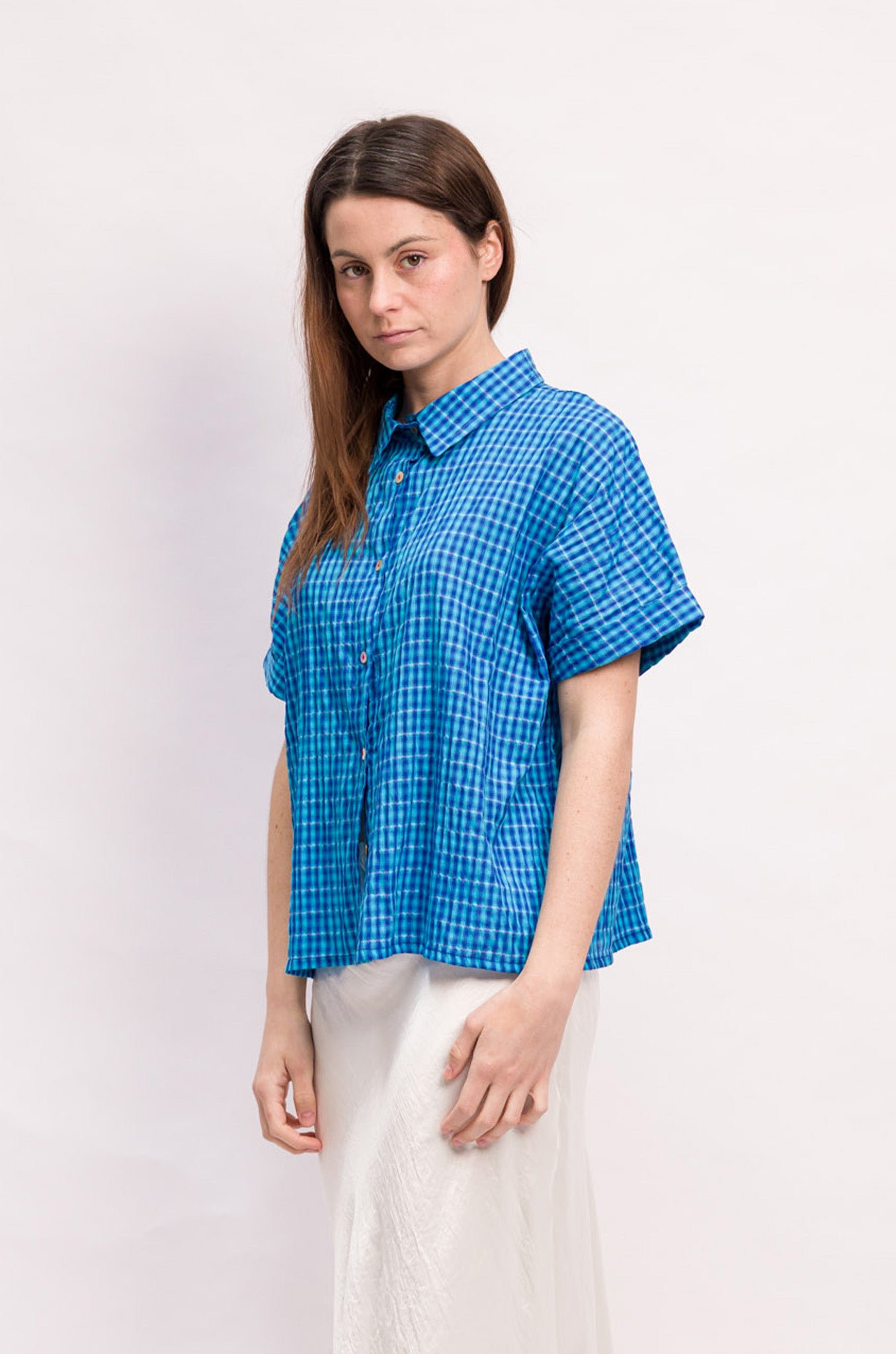 CHEMISE AMBRE COTON CARREAUX