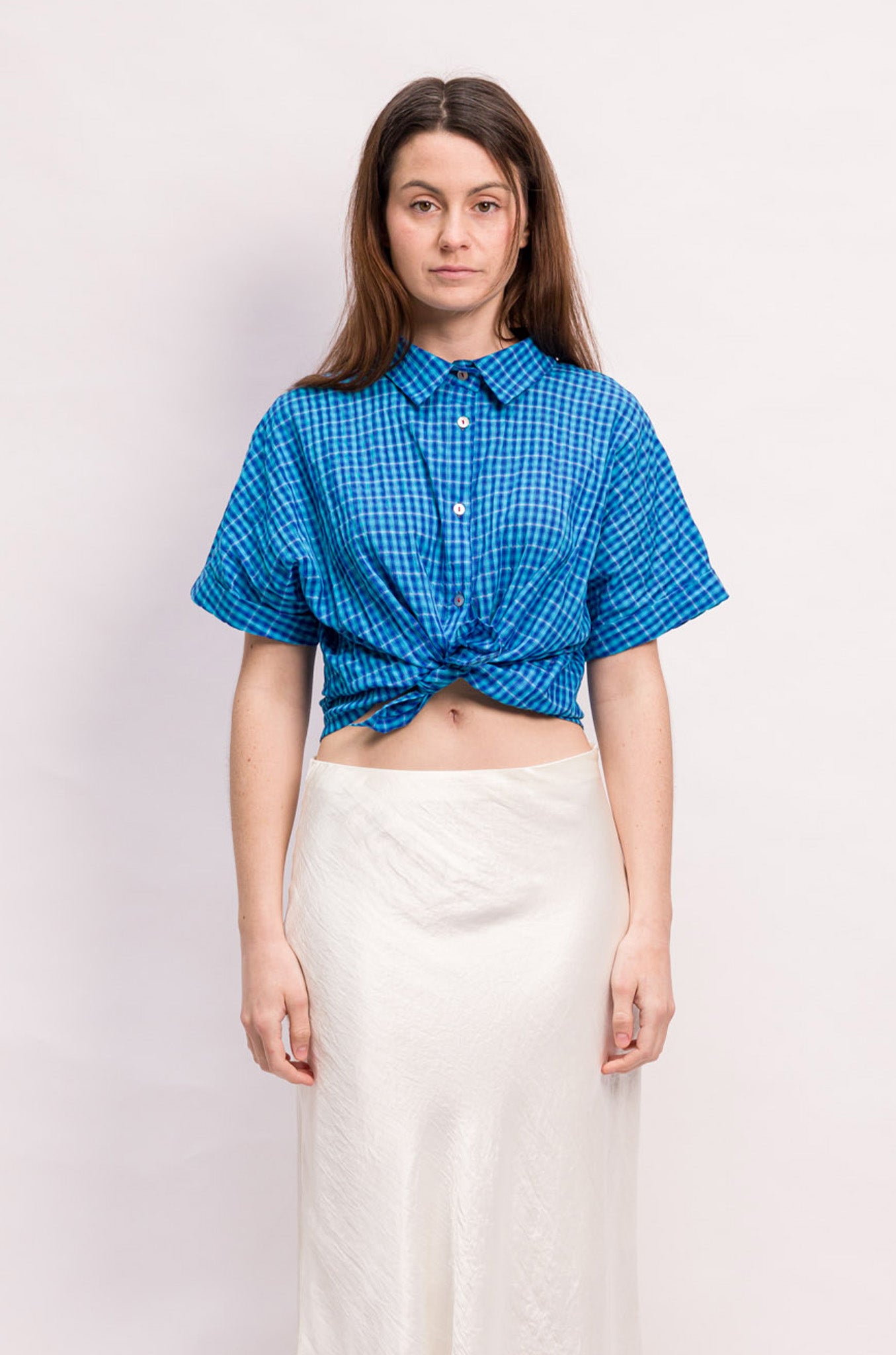 CHEMISE AMBRE COTON CARREAUX