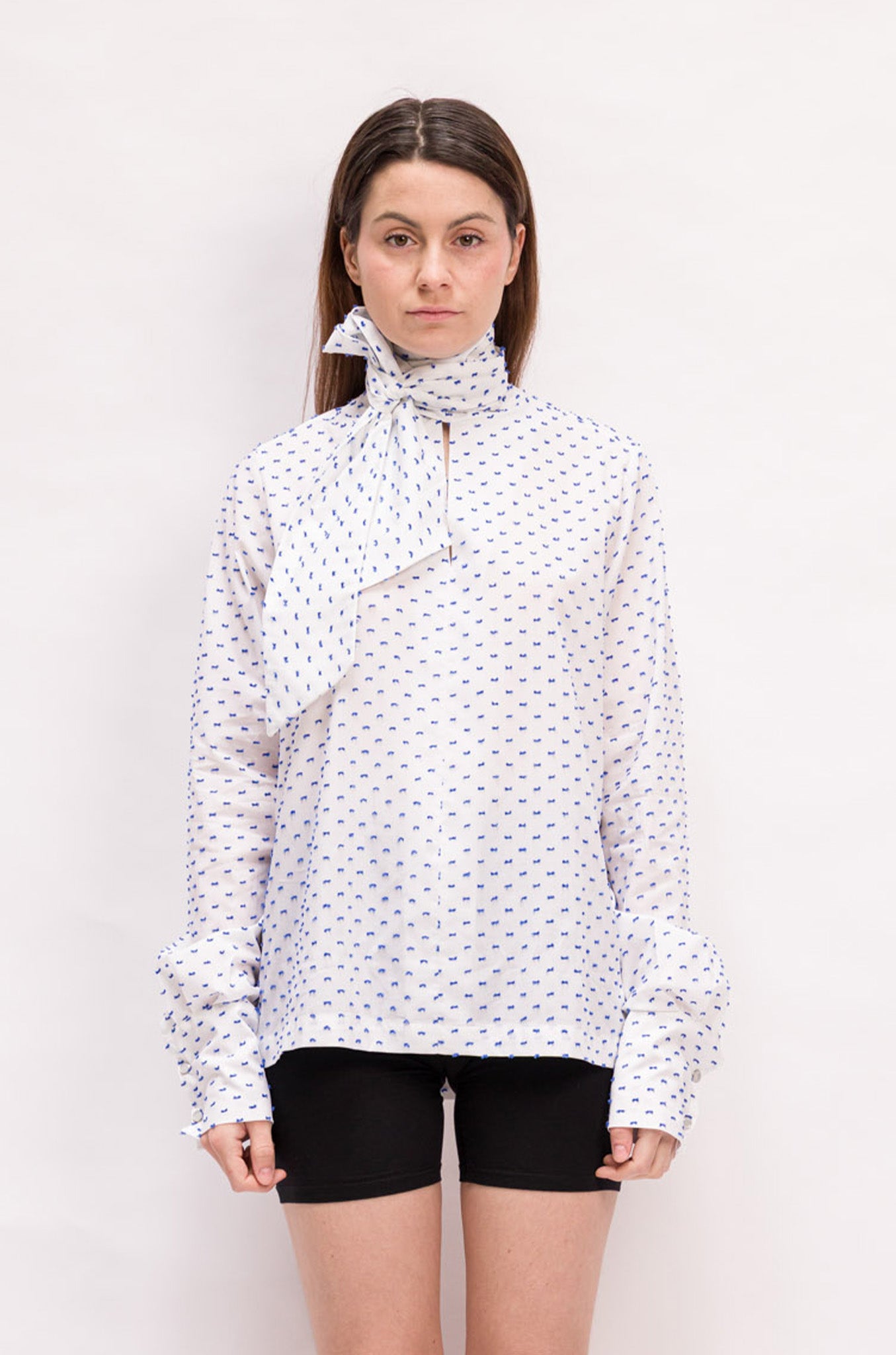 BLOUSE CLAUDIA COTON PLUMETIS