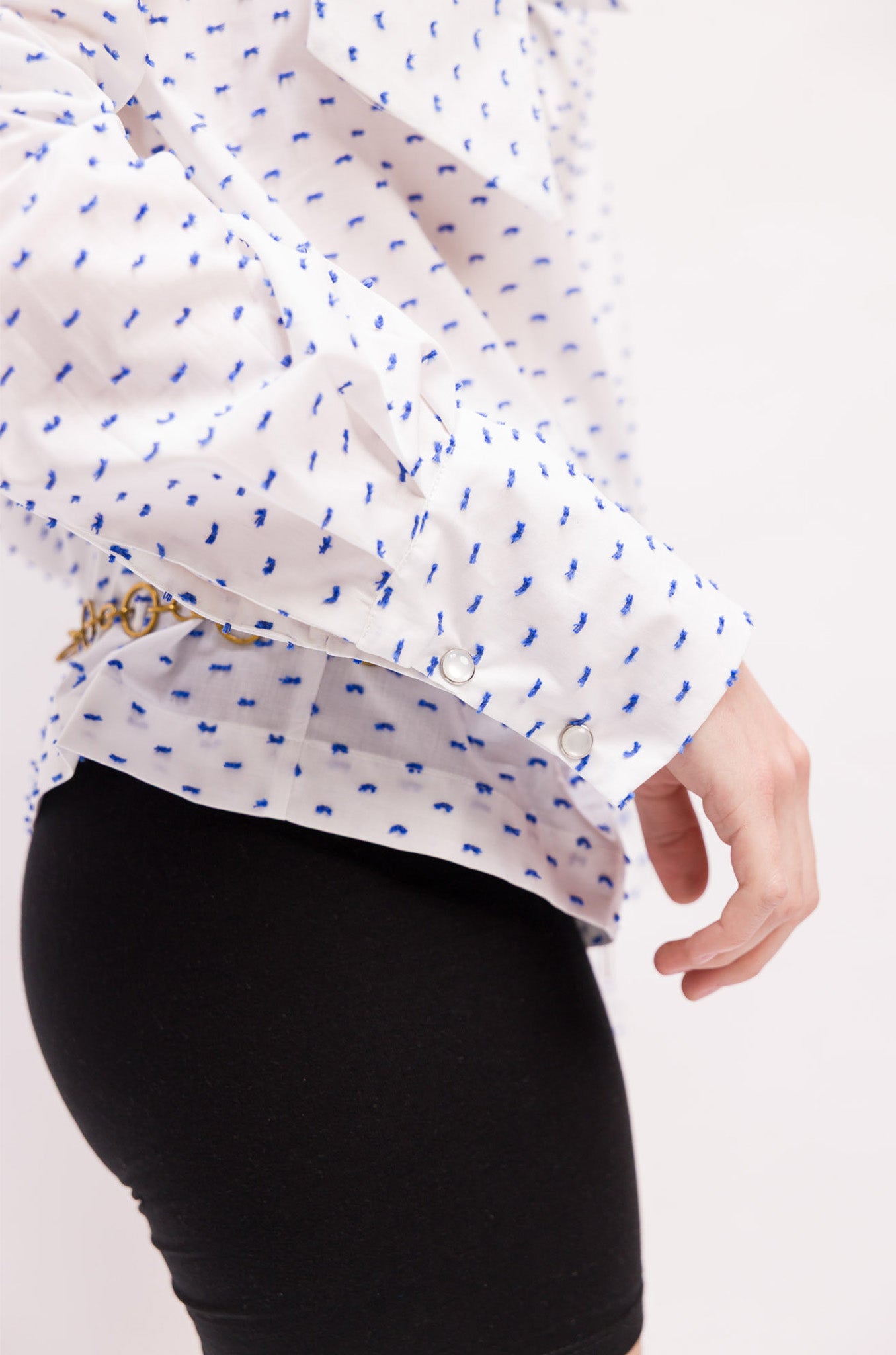 BLOUSE CLAUDIA COTON PLUMETIS