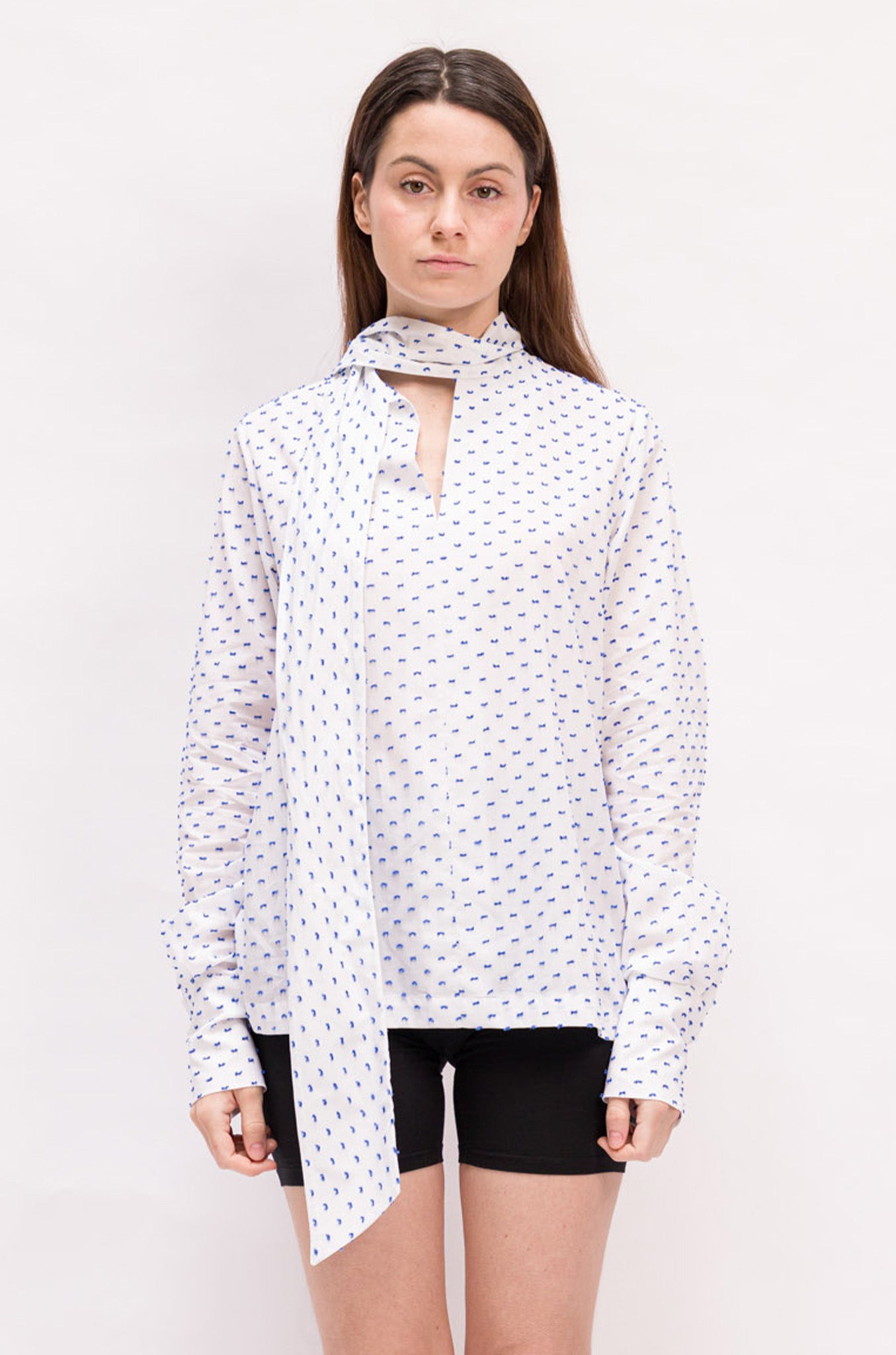 BLOUSE CLAUDIA COTON PLUMETIS