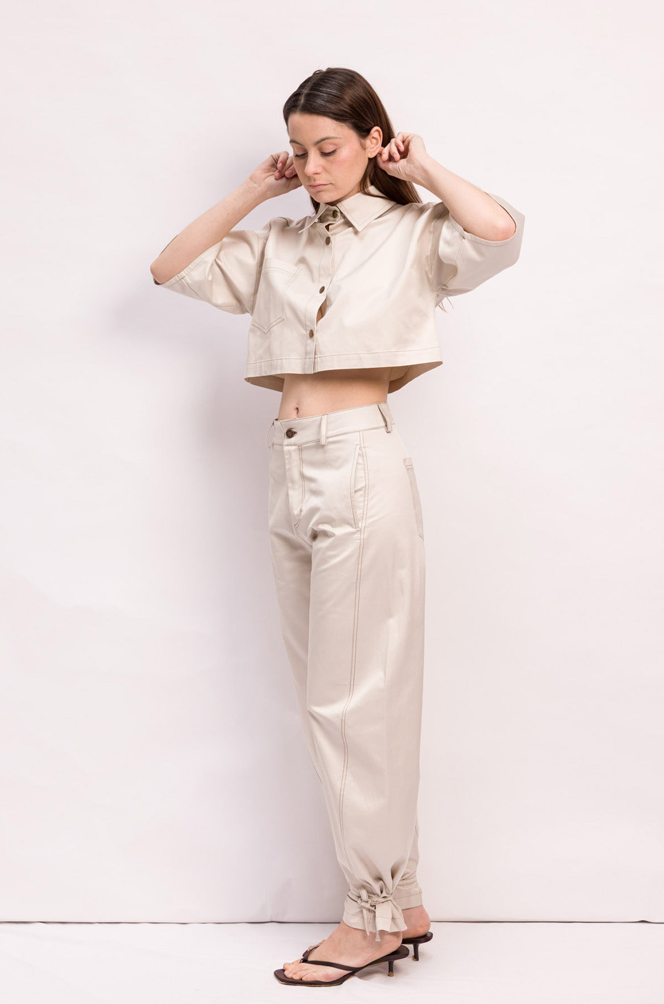 CHEMISE EVE COTON BEIGE