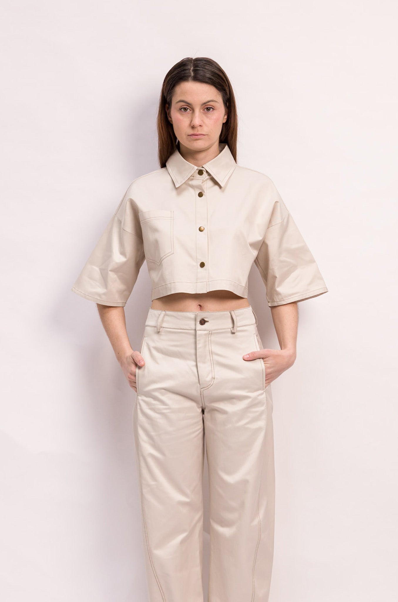 CHEMISE EVE COTON BEIGE
