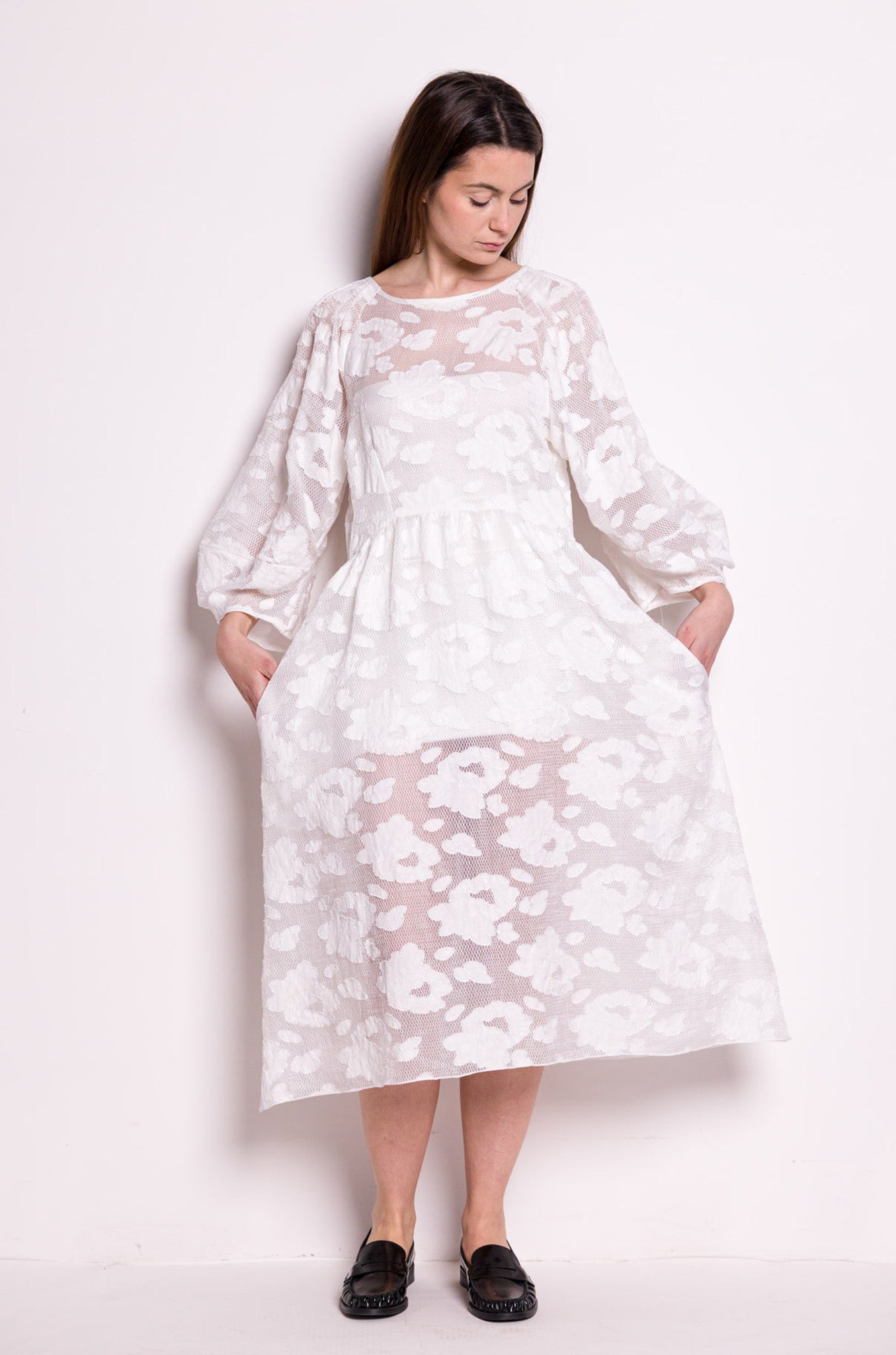 ROBE EN VOILE DEVORE DARIA