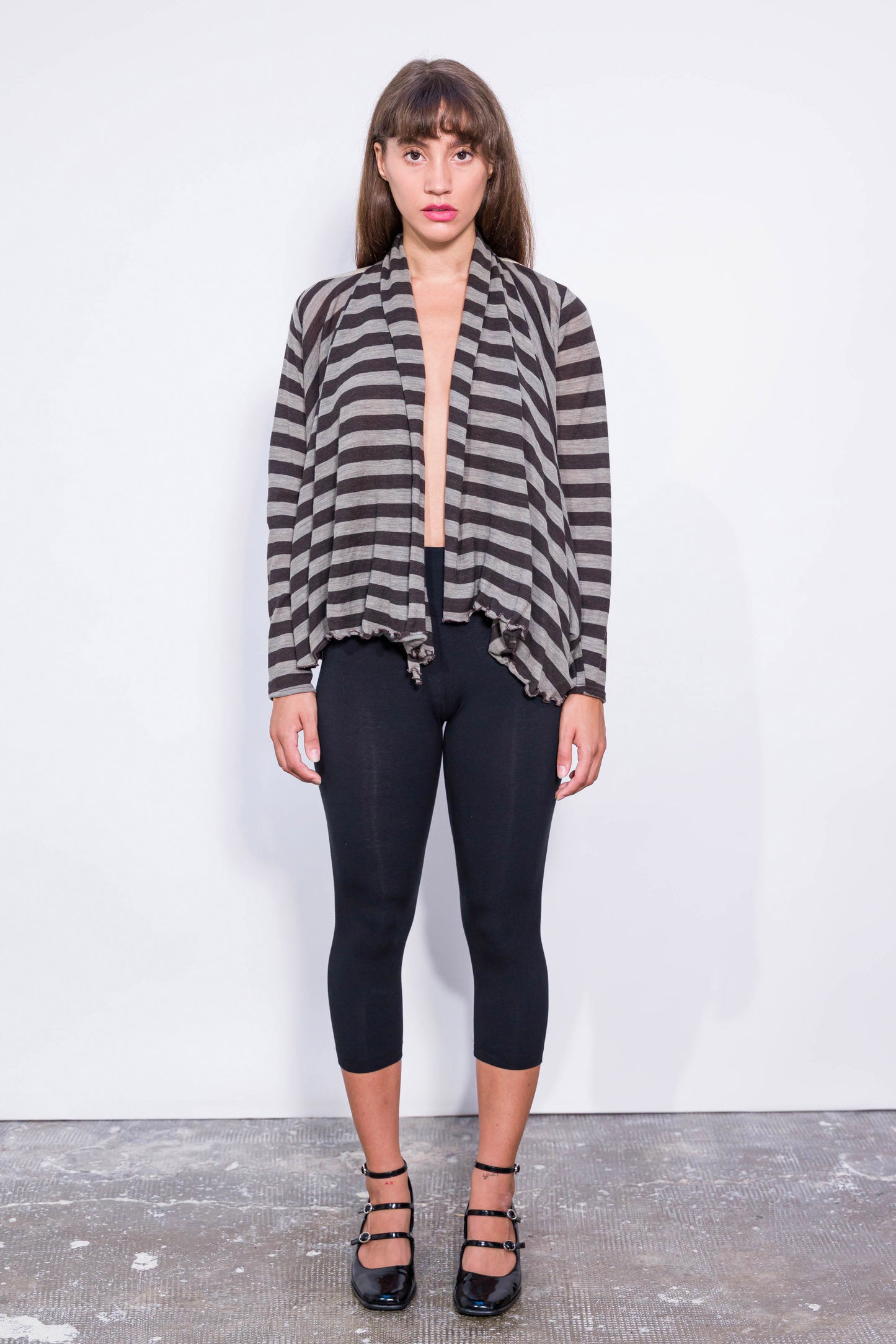 Gilet Long rayé