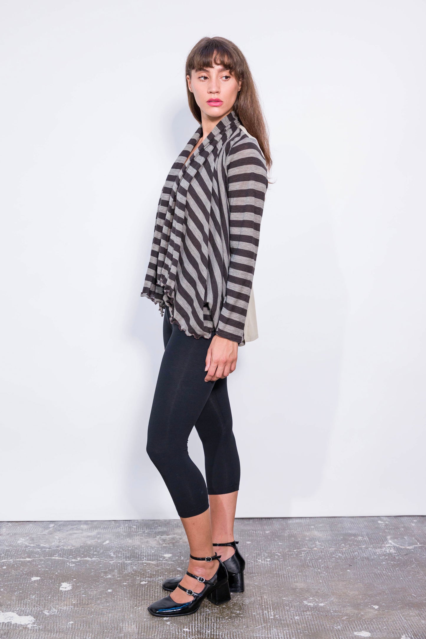 Gilet Long rayé
