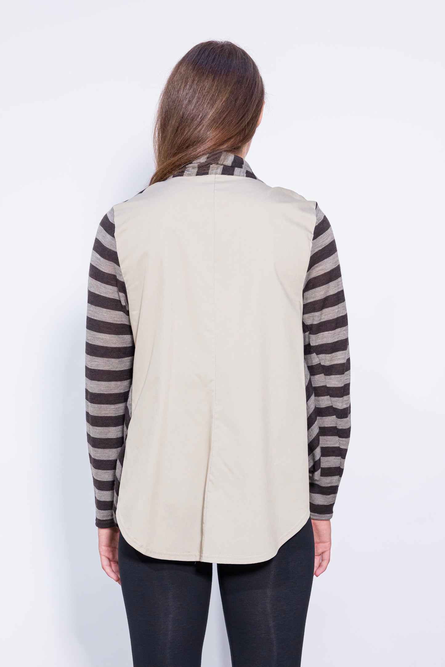 Gilet Long rayé