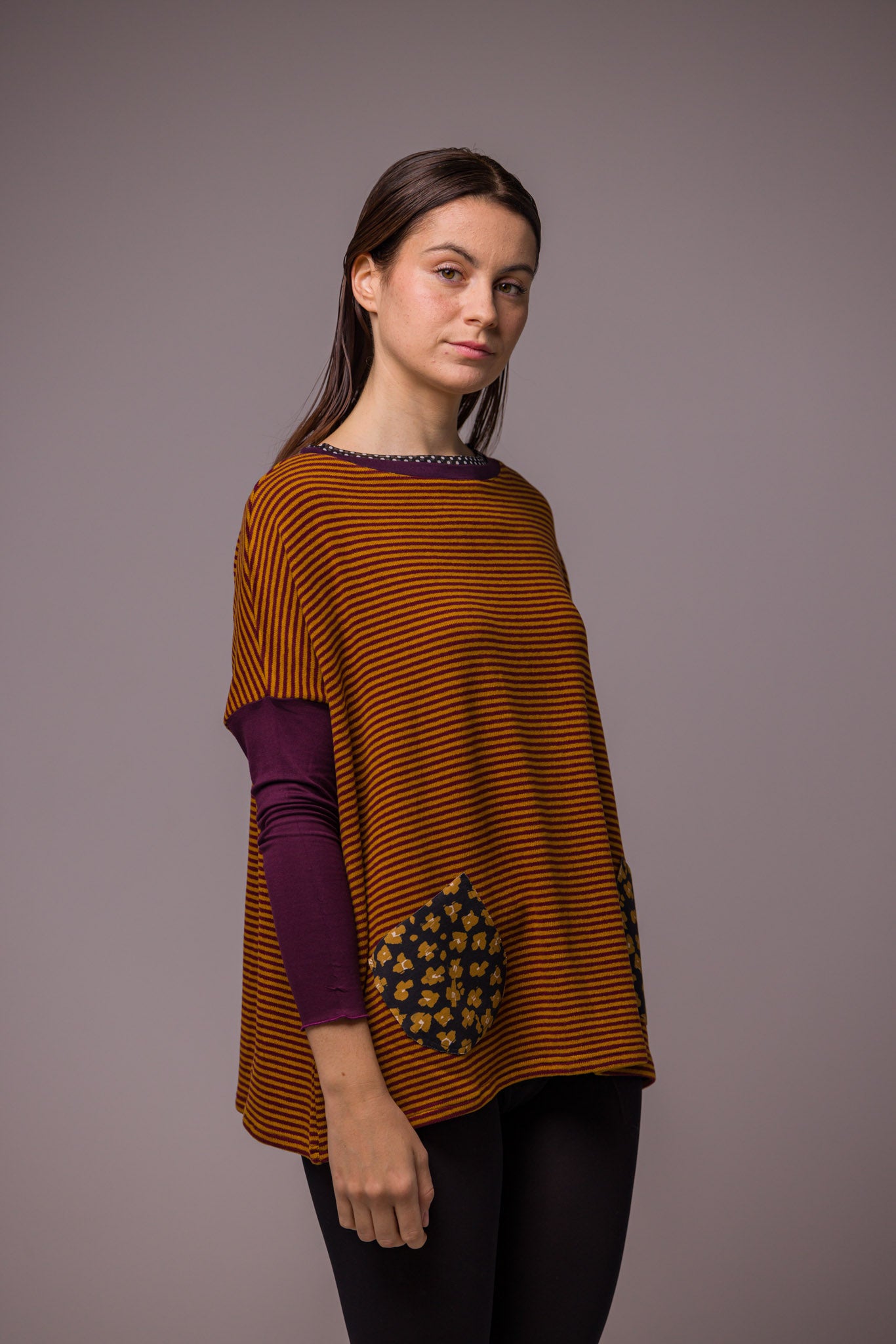 PULL POCHES MOUTARDE