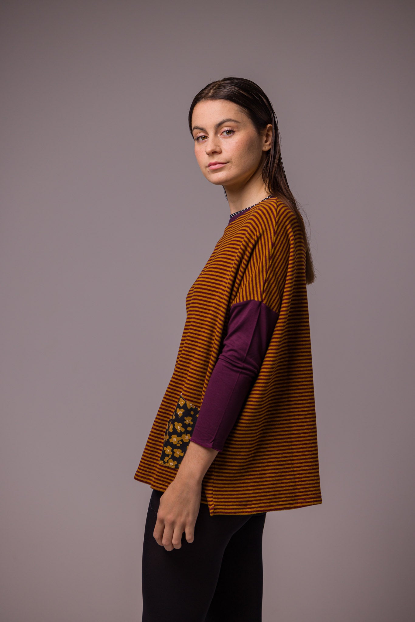 PULL POCHES MOUTARDE