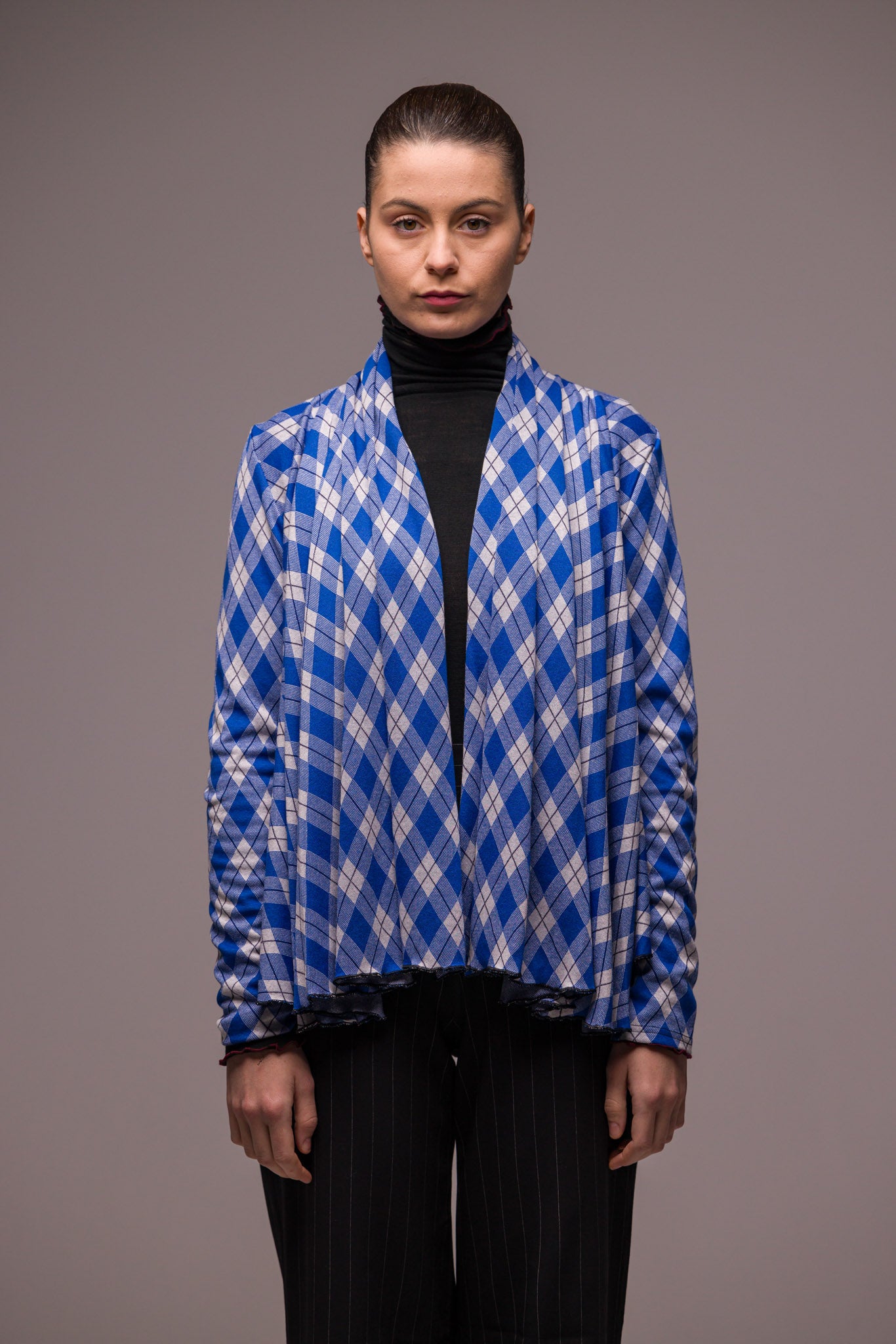 GILET LONG BLEU
