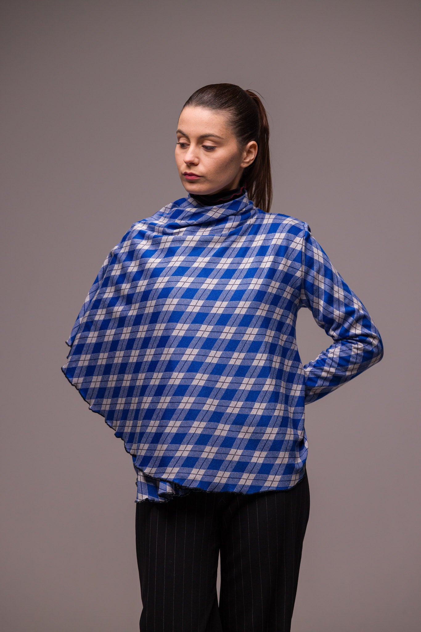 GILET LONG BLEU
