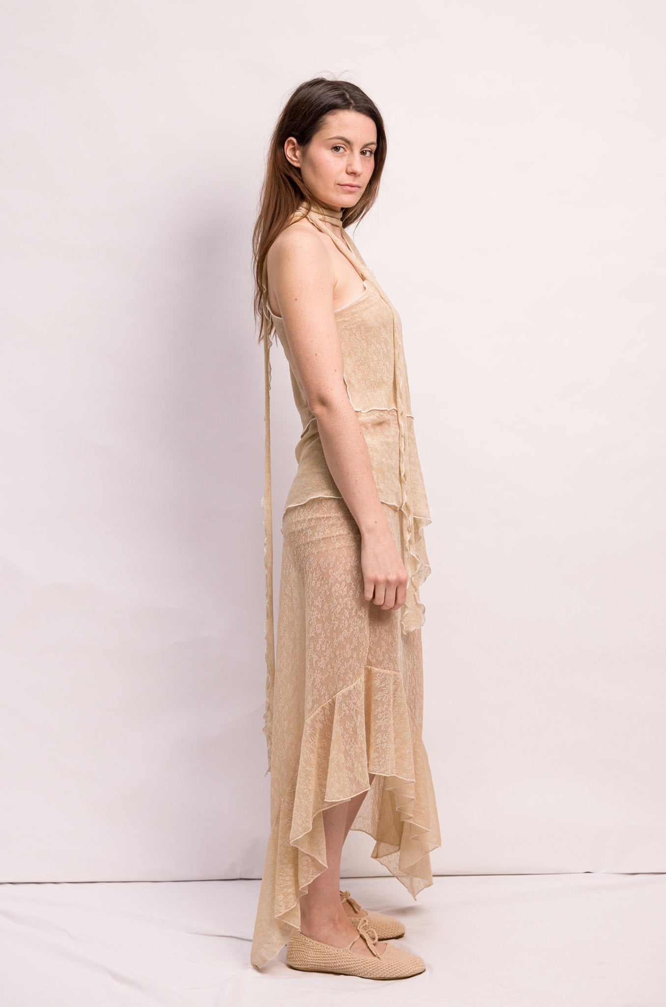 HAUT MARIO DENTELLE BEIGE
