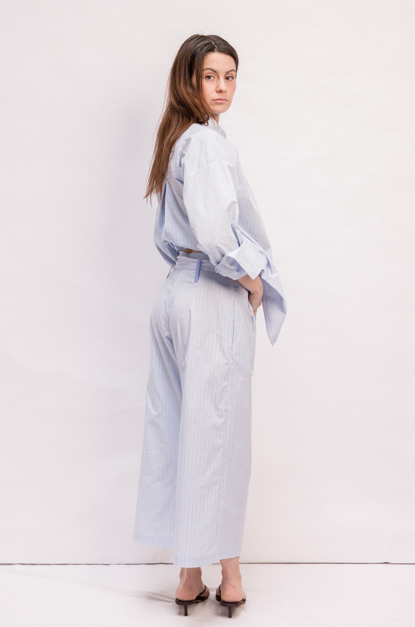 PANTALON EVA COTON RAYE
