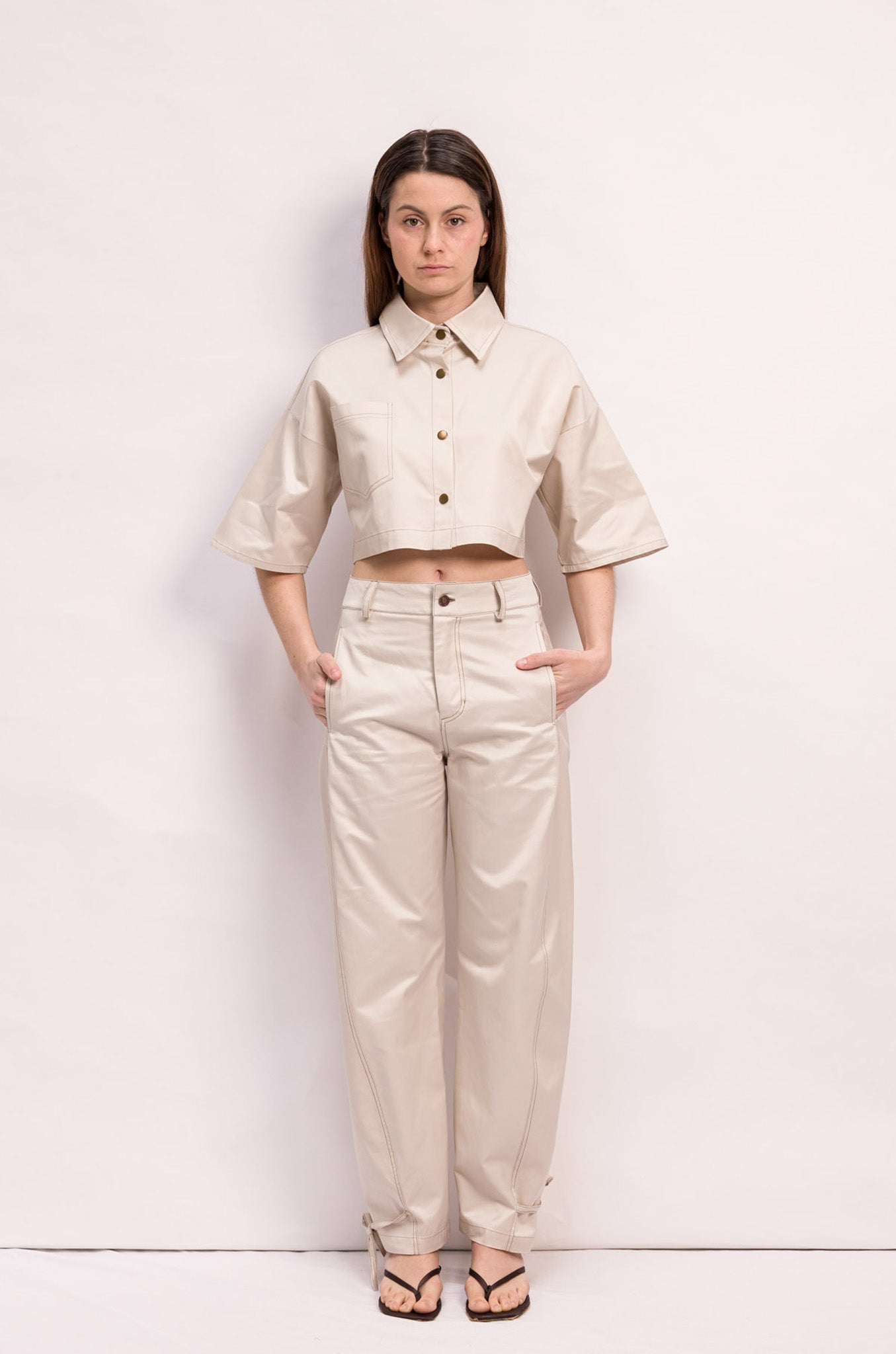 PANTALON NELSON COTON BEIGE