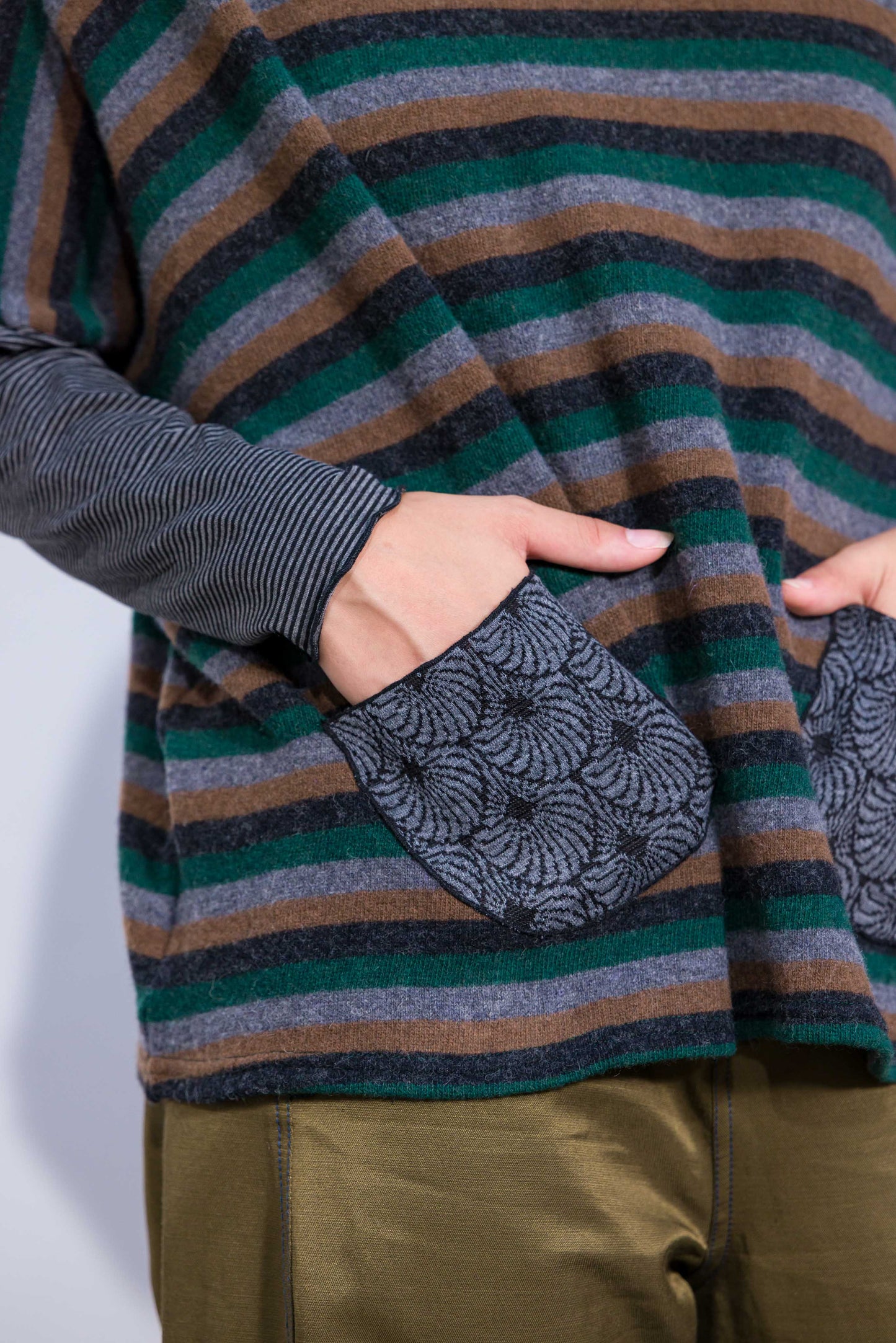 Pull Poches rayé