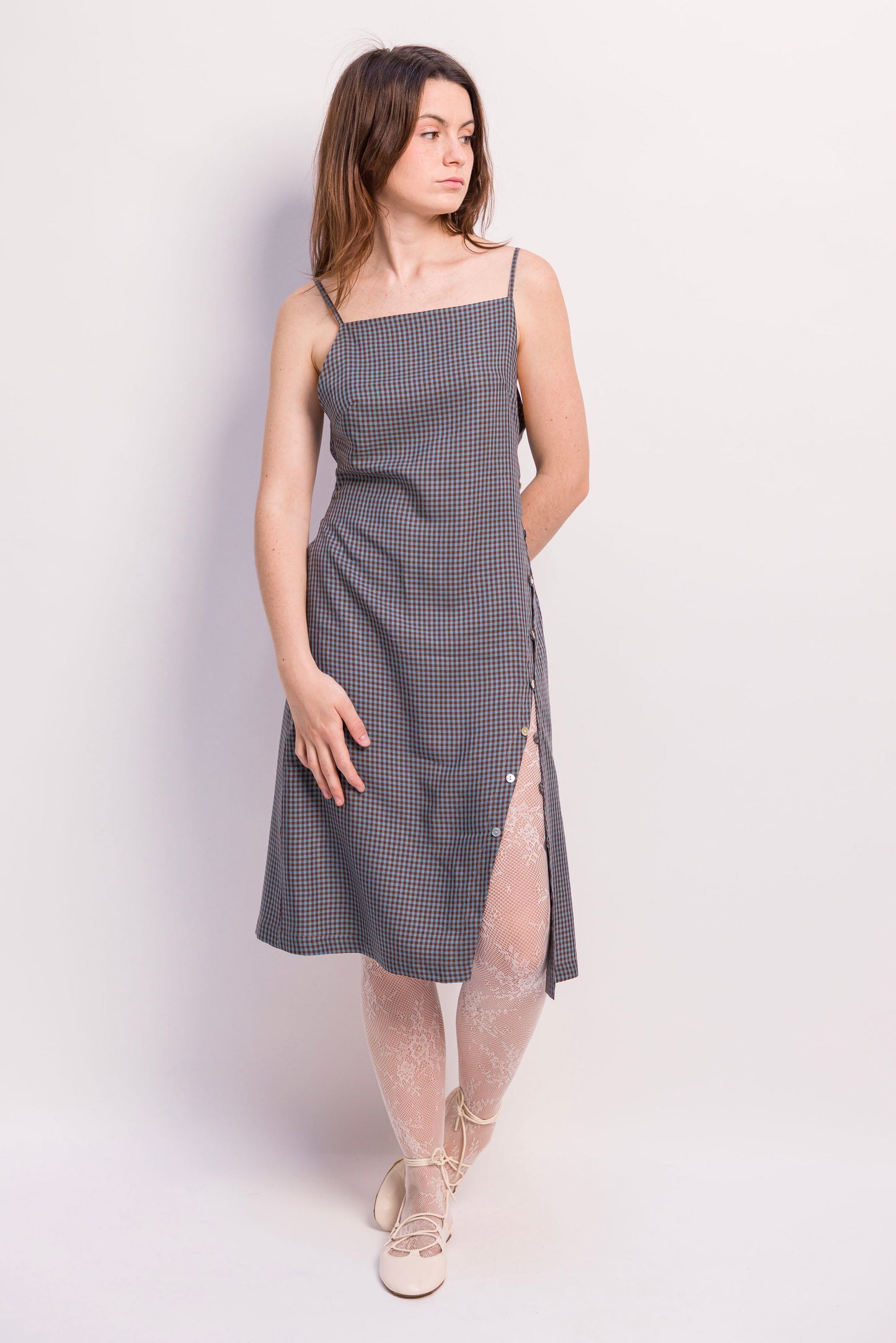 ROBE LOLA COURTE VISCOSE VICHY