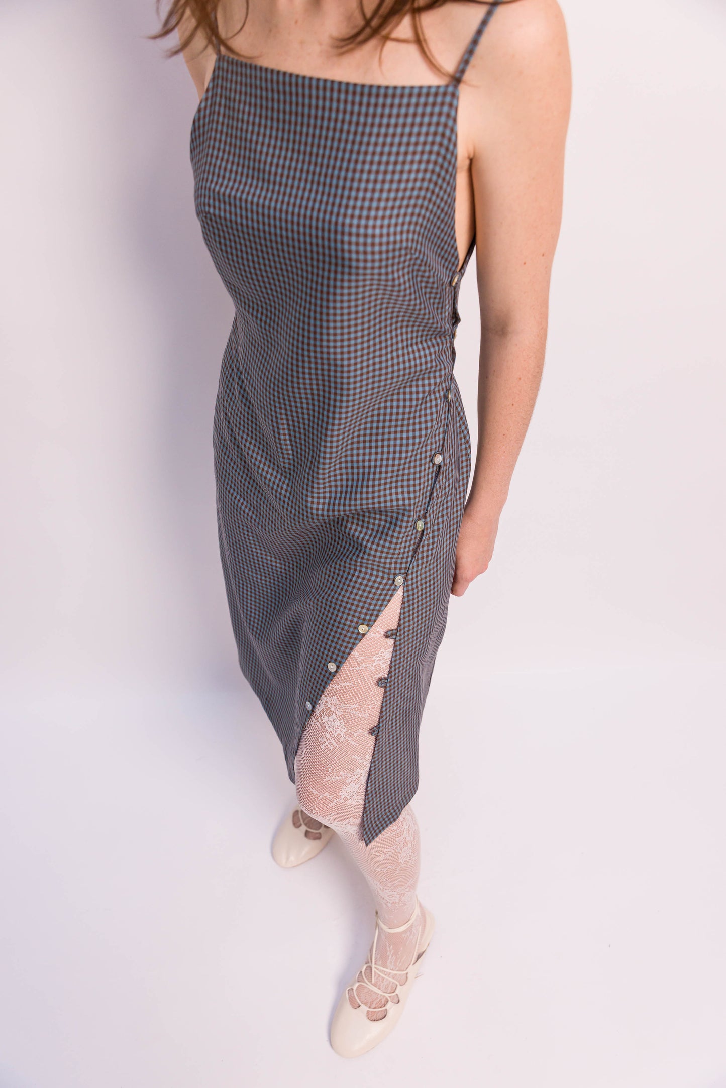 ROBE LOLA COURTE VISCOSE VICHY
