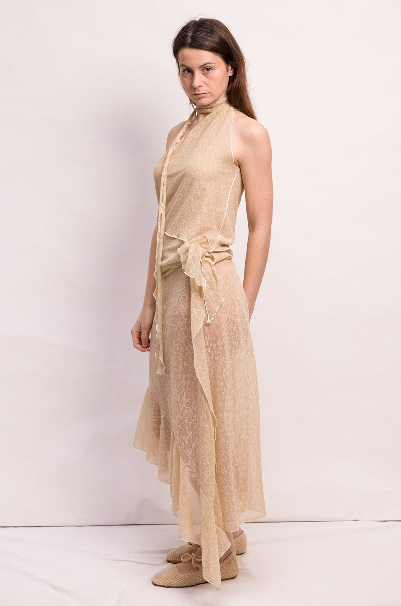 HAUT MARIO DENTELLE BEIGE