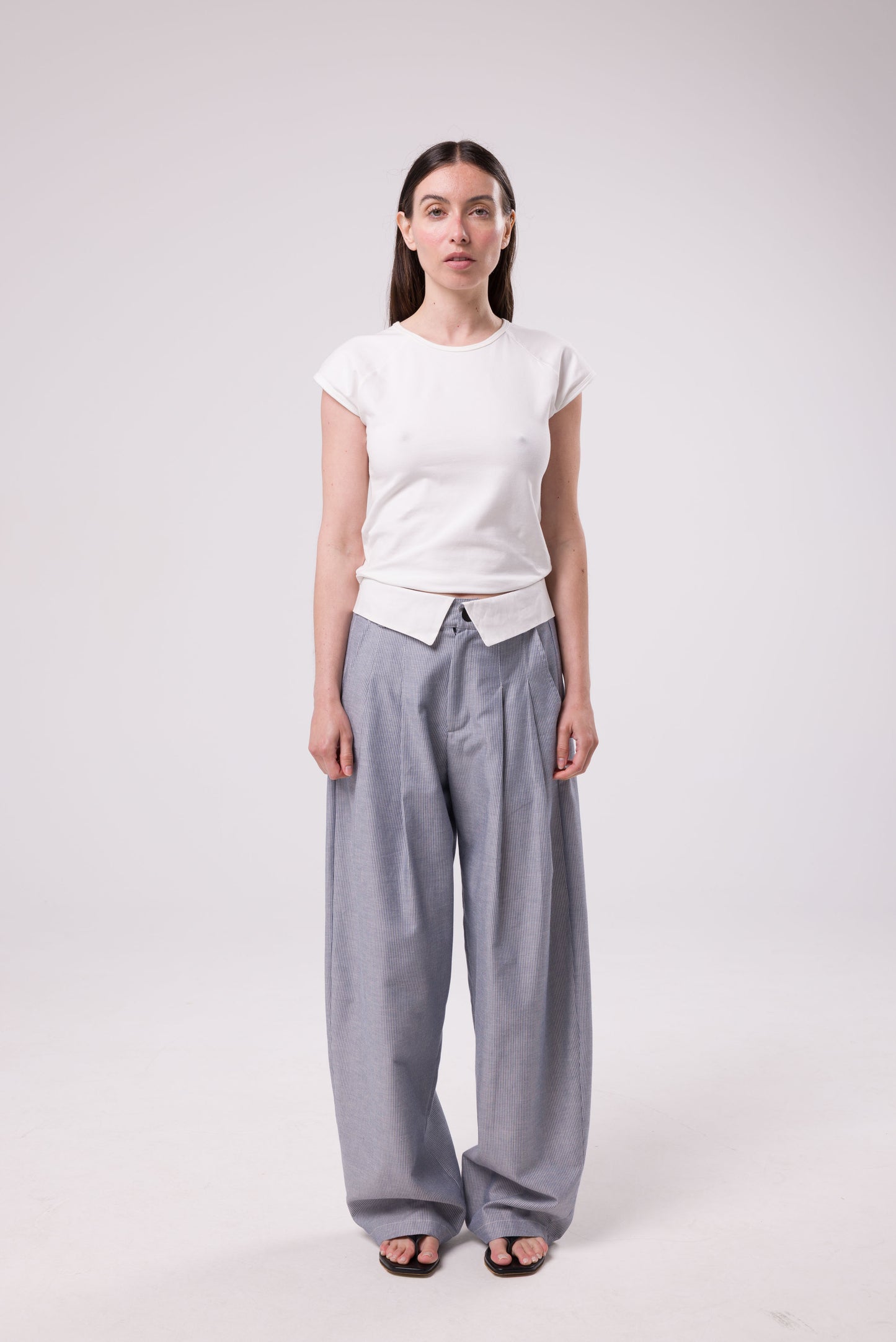 Pantalon Viktor gris rayé