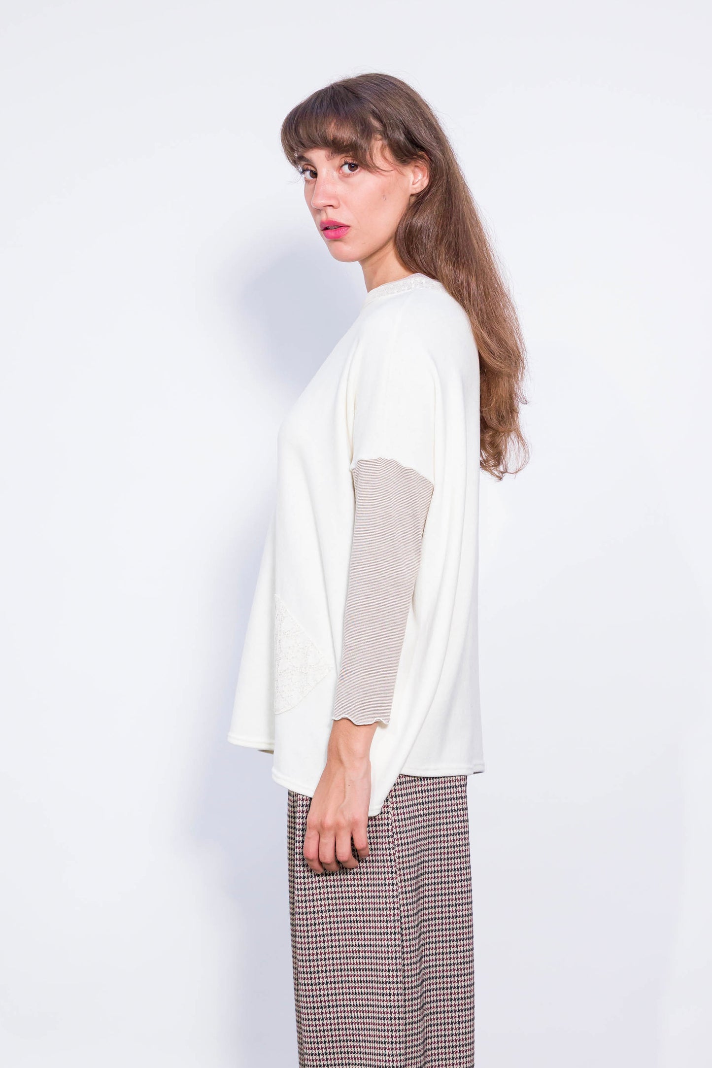 Pull Poches Blanc
