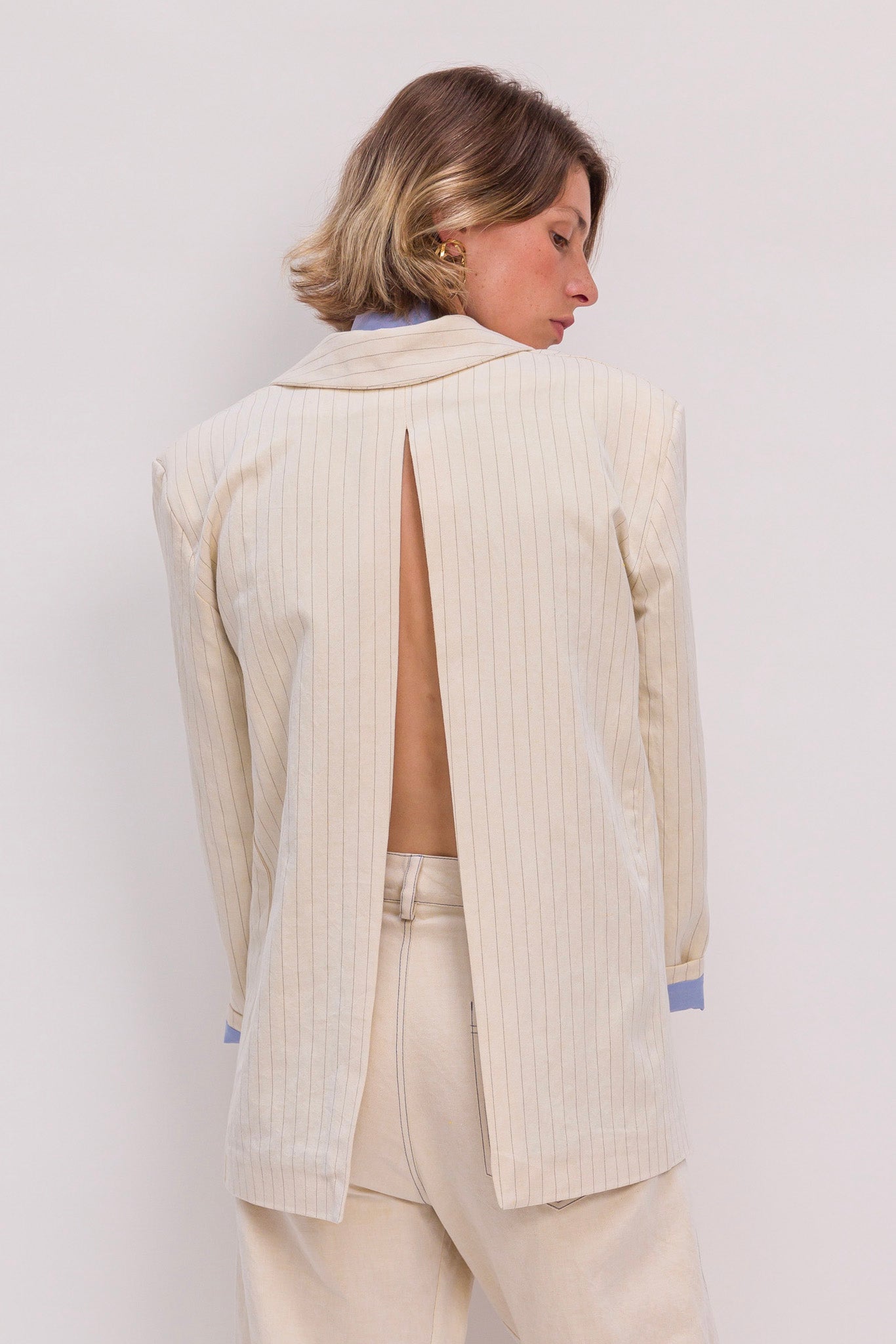 Blazer Johnny beurre rayé