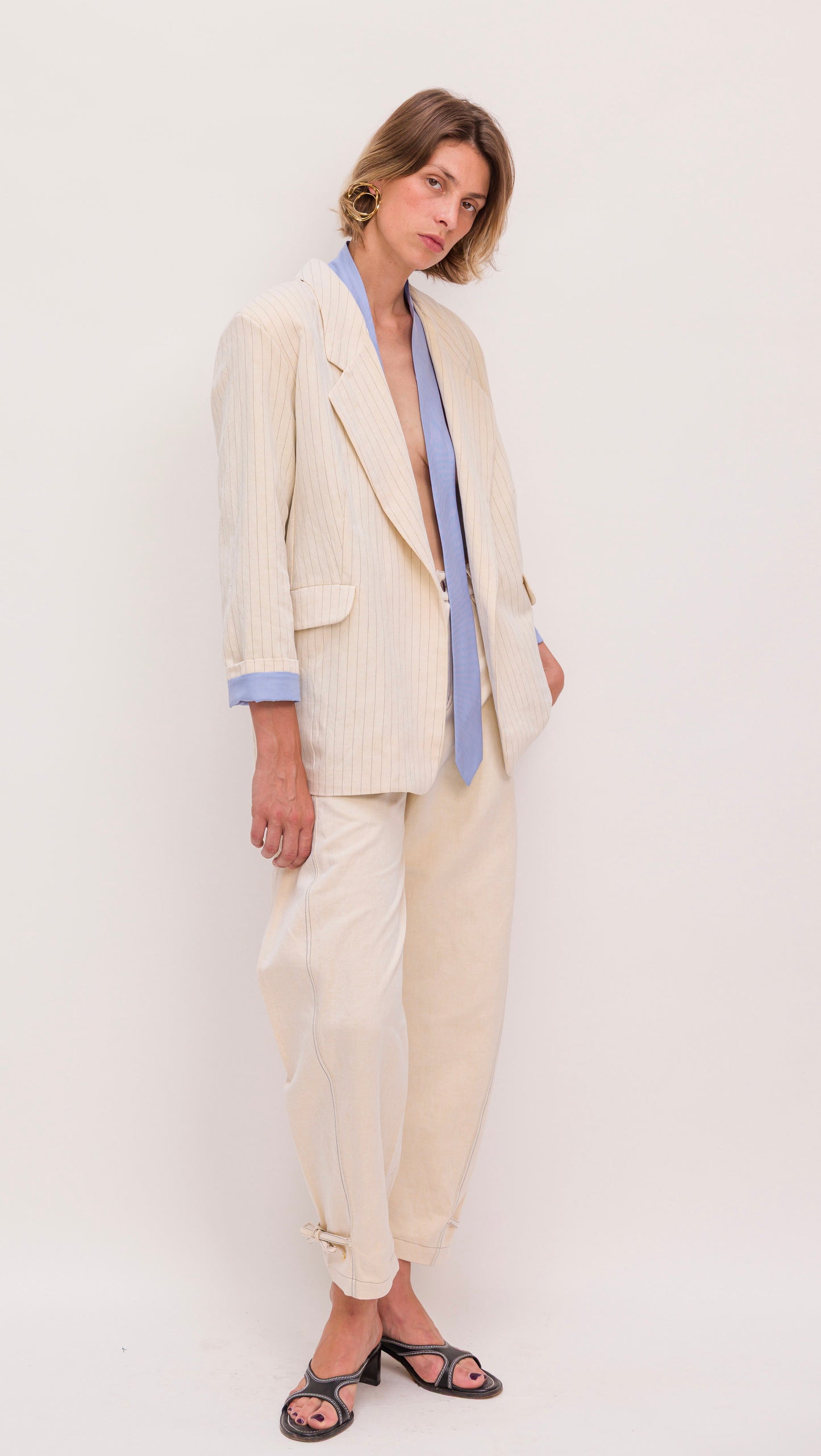 Blazer Johnny beurre rayé