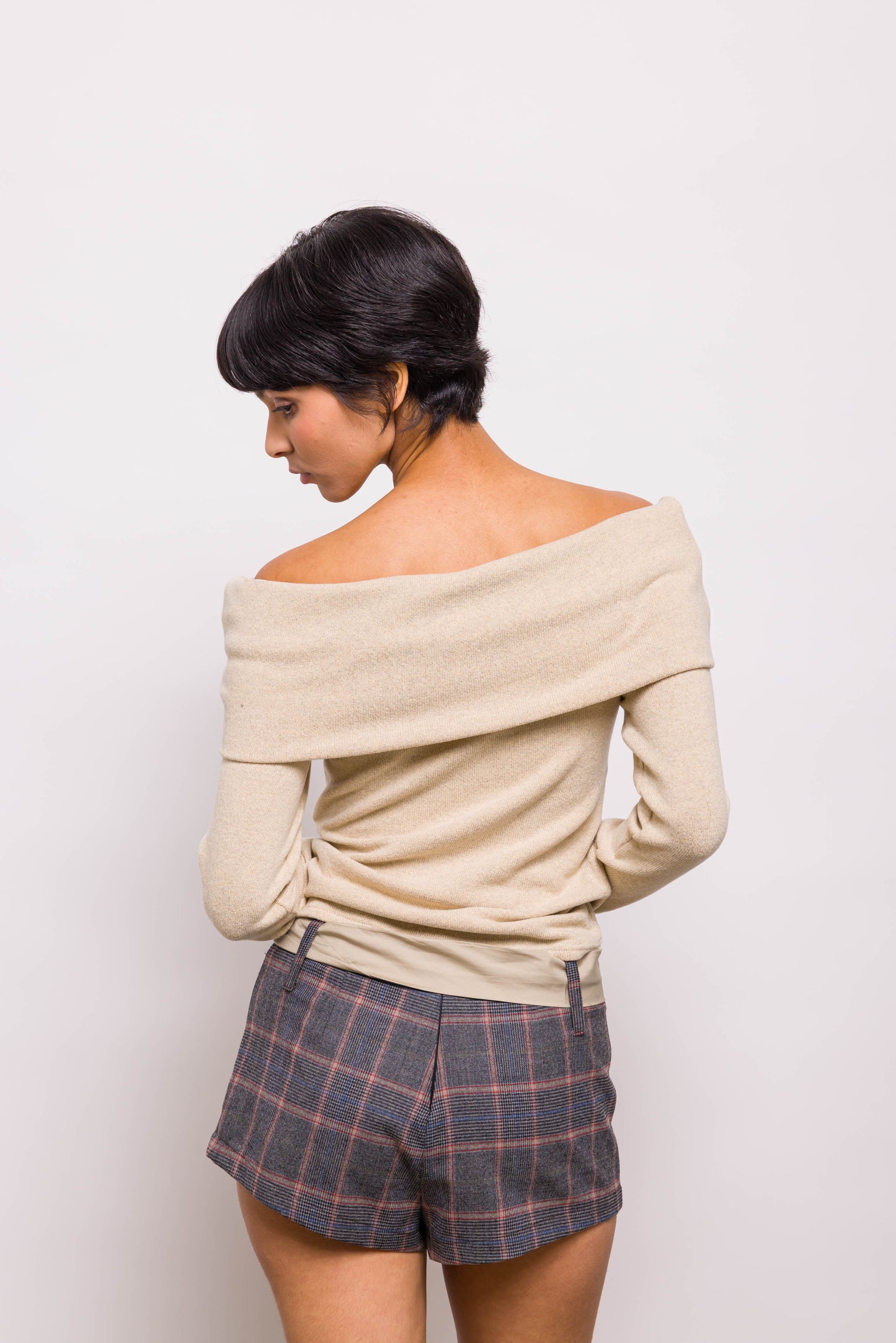 Top Charlie Manche Longue Beige