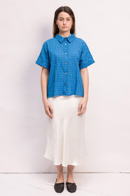 CHEMISE AMBRE COTON CARREAUX