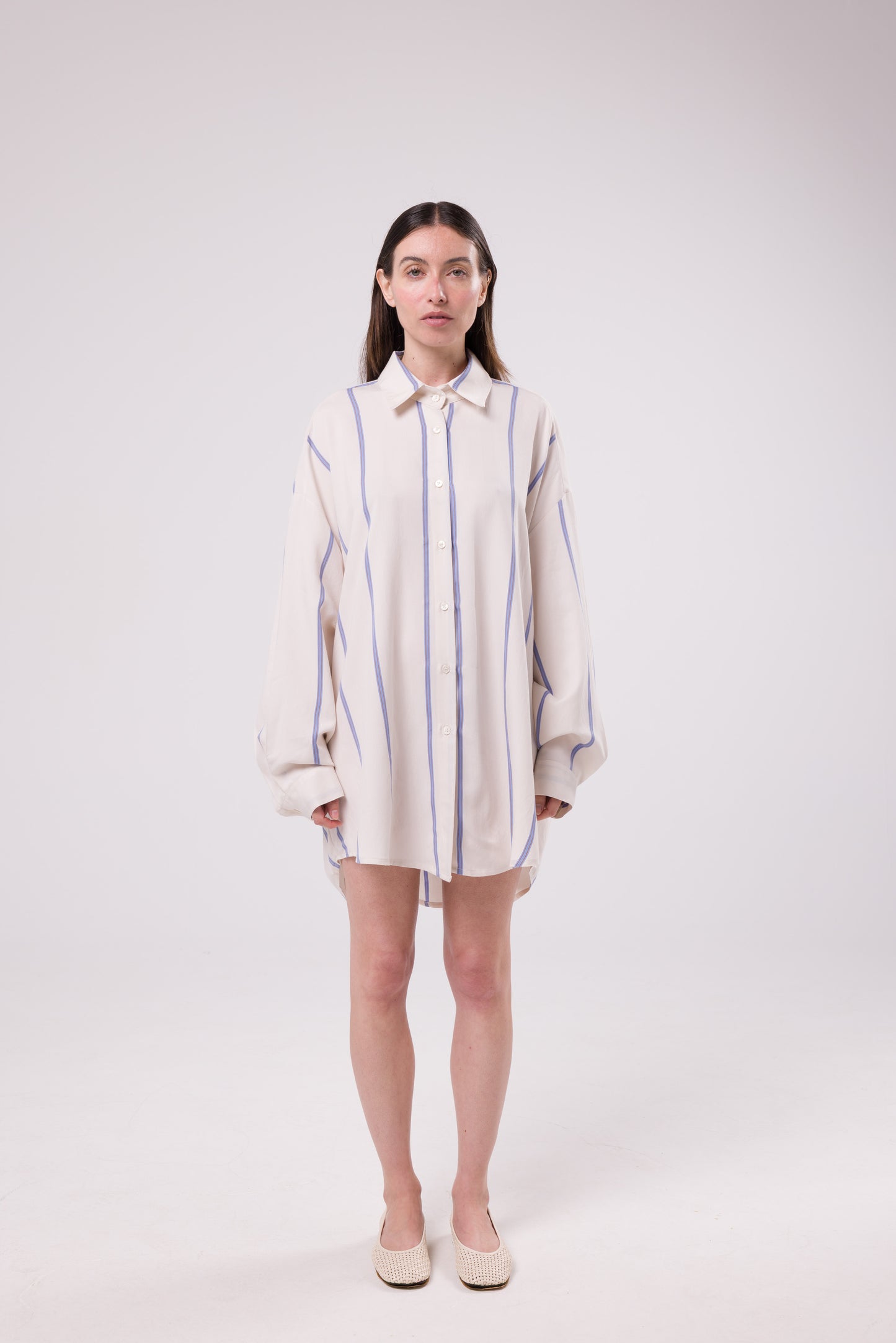 Chemise Désirée blanche à rayure