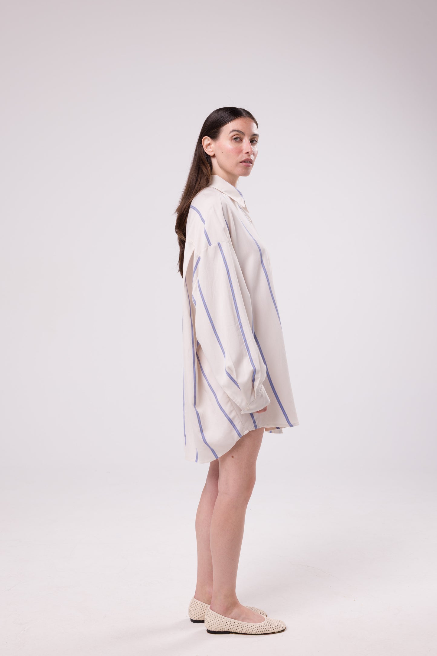 Chemise Désirée blanche à rayure