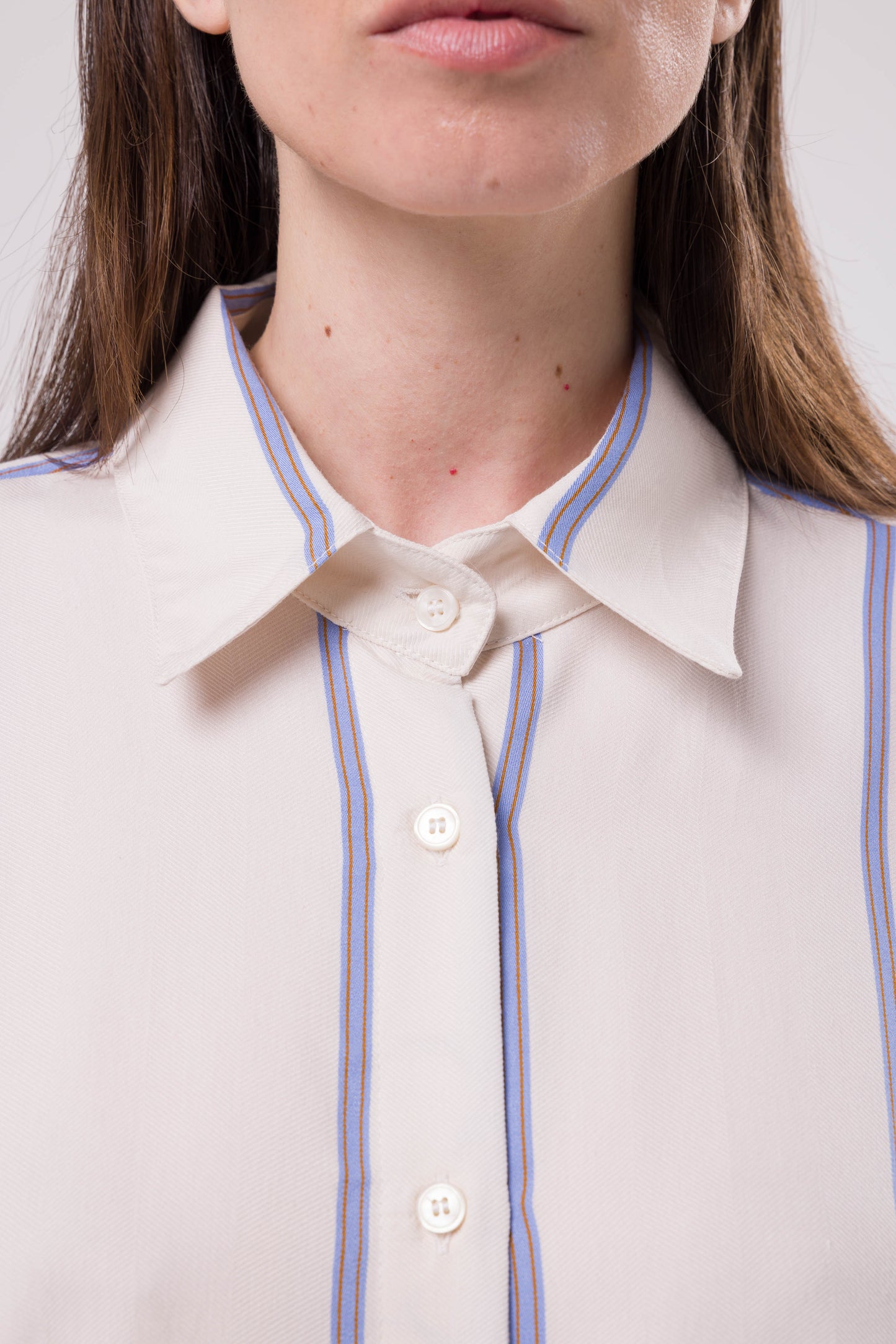 Chemise Désirée blanche à rayure