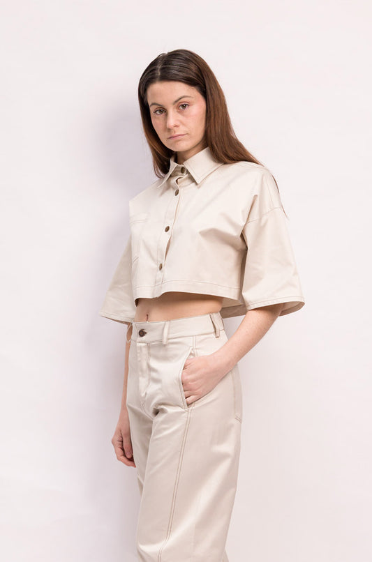 CHEMISE EVE COTON BEIGE