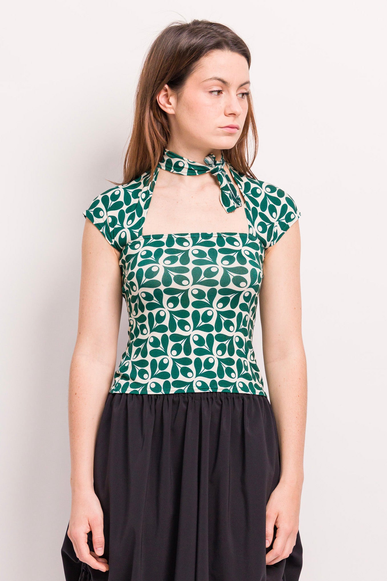 Haut Lilou viscose olive