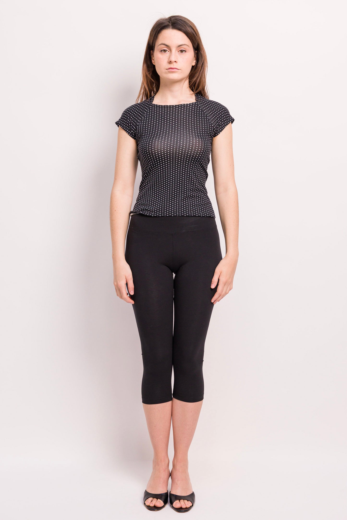 Haut Lilou viscose pois