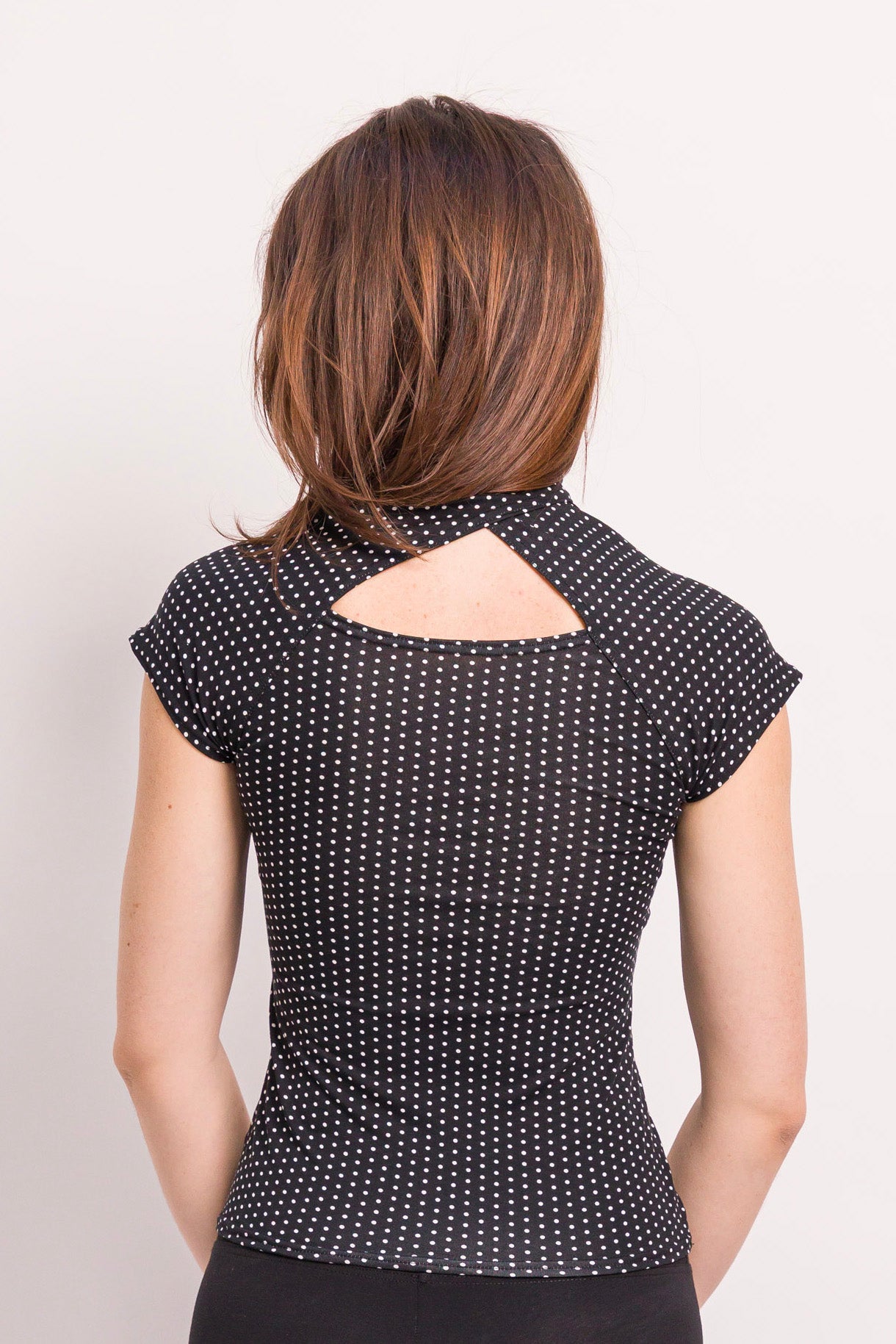 Haut Lilou viscose pois