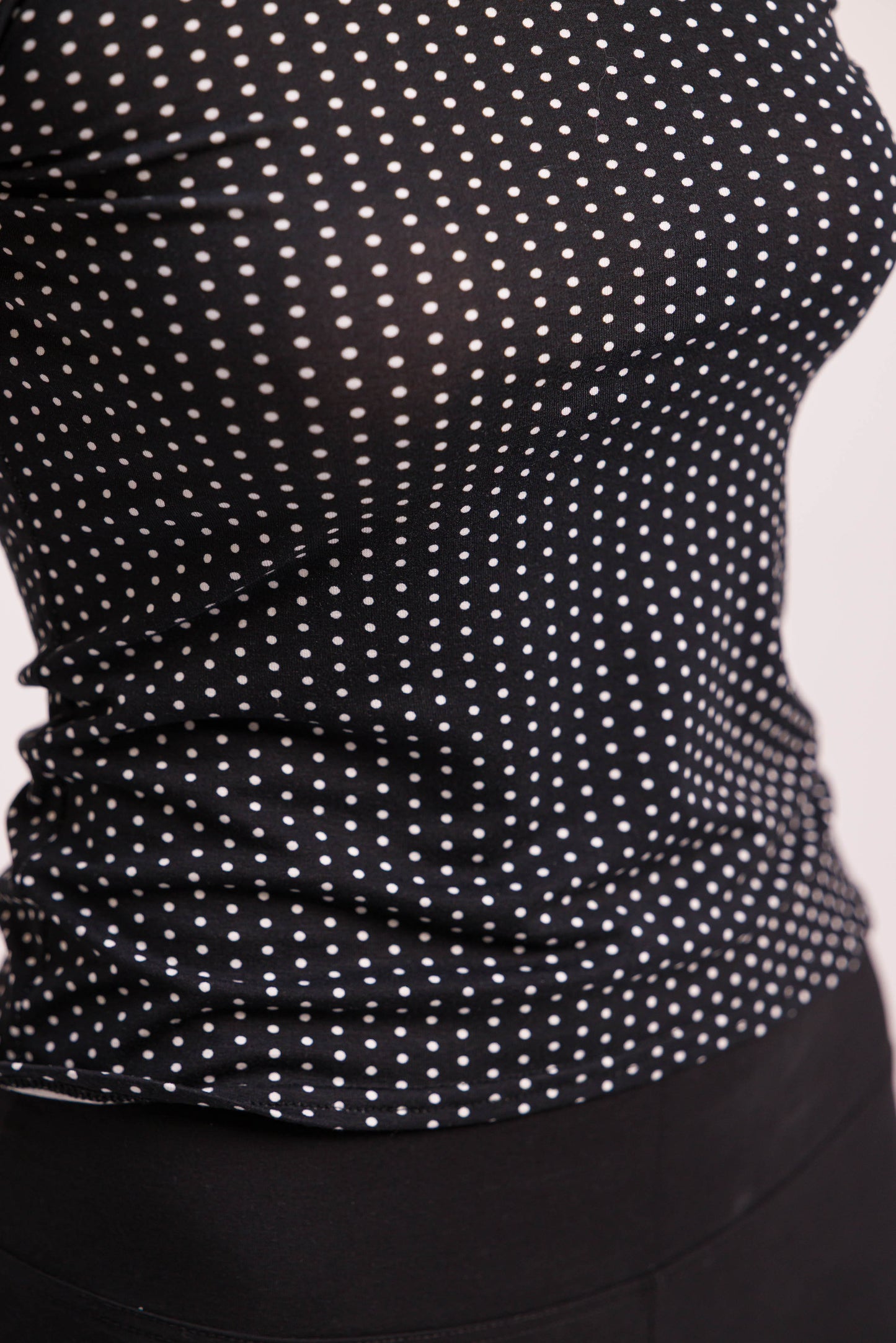 Haut Lilou viscose pois