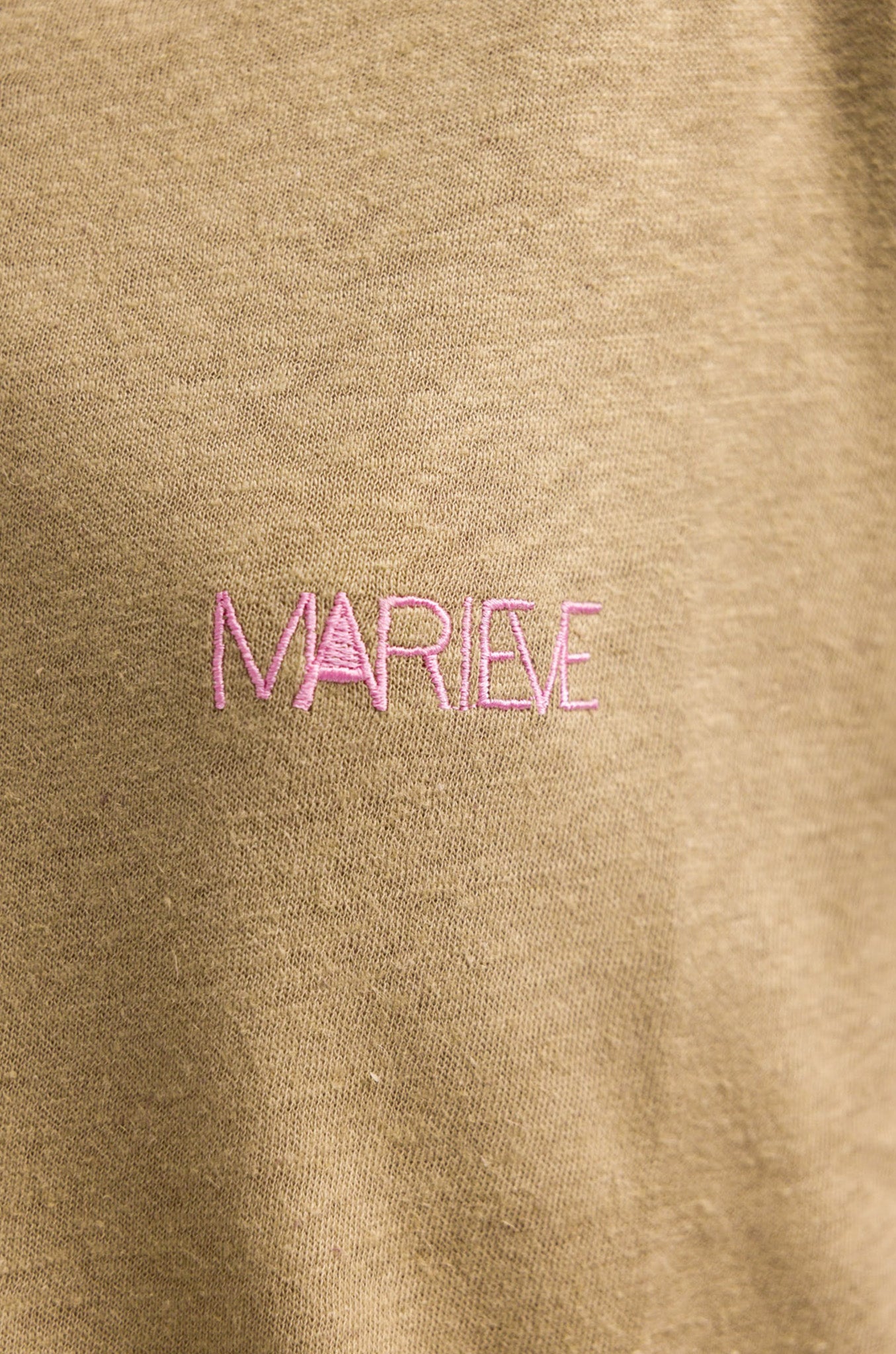 T-SHIRT SERGE EN LIN BEIGE