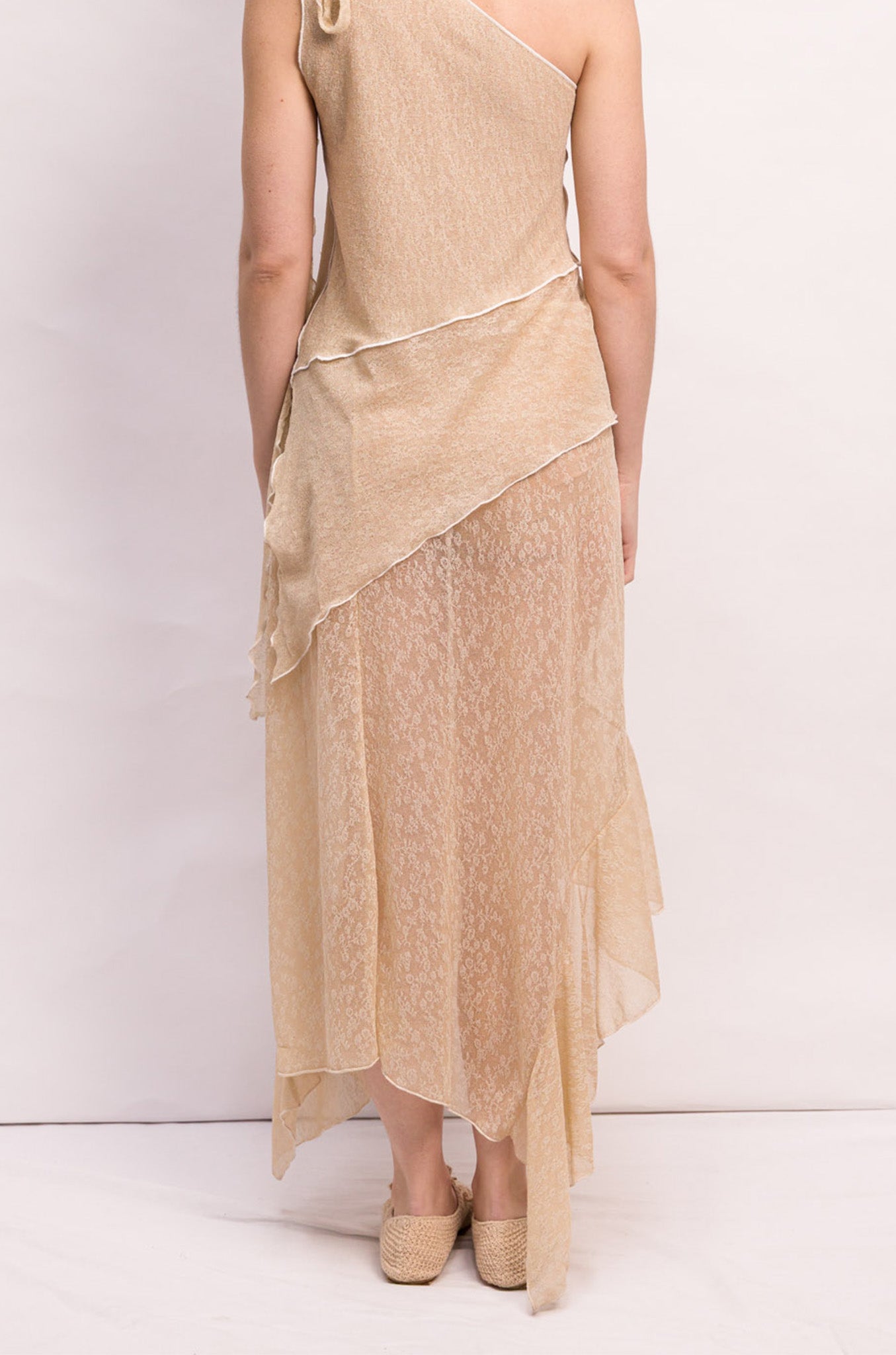 JUPE MARIE DENTELLE BEIGE