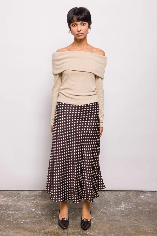 Kehlia Marron Pois Blancs