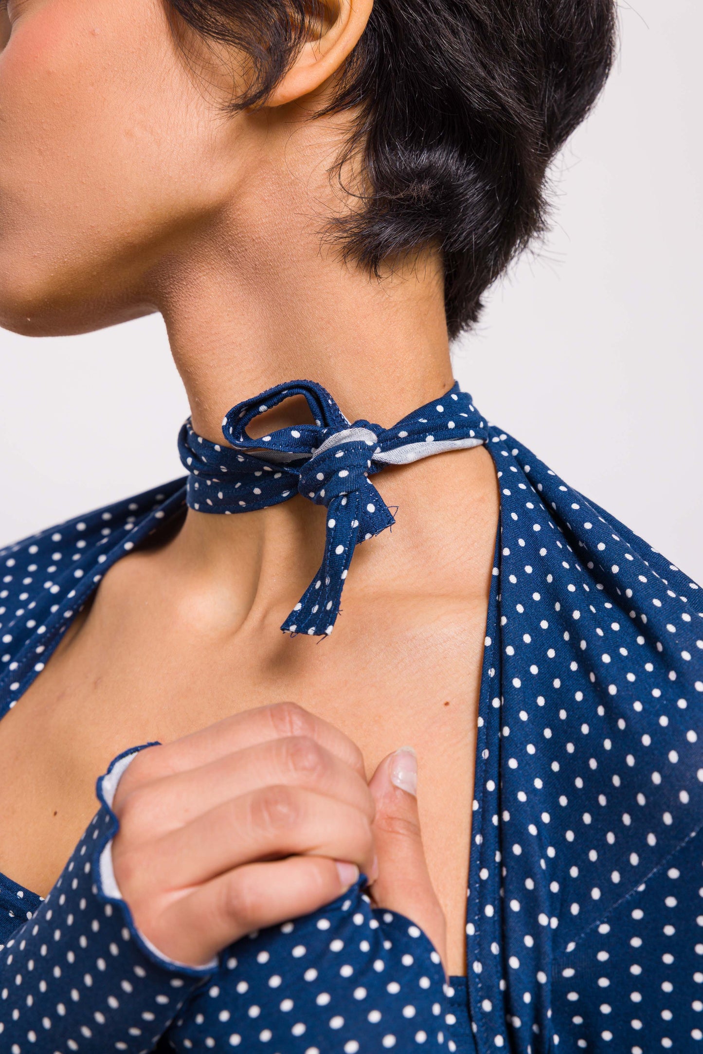 Haut Lilou Pois Bleu