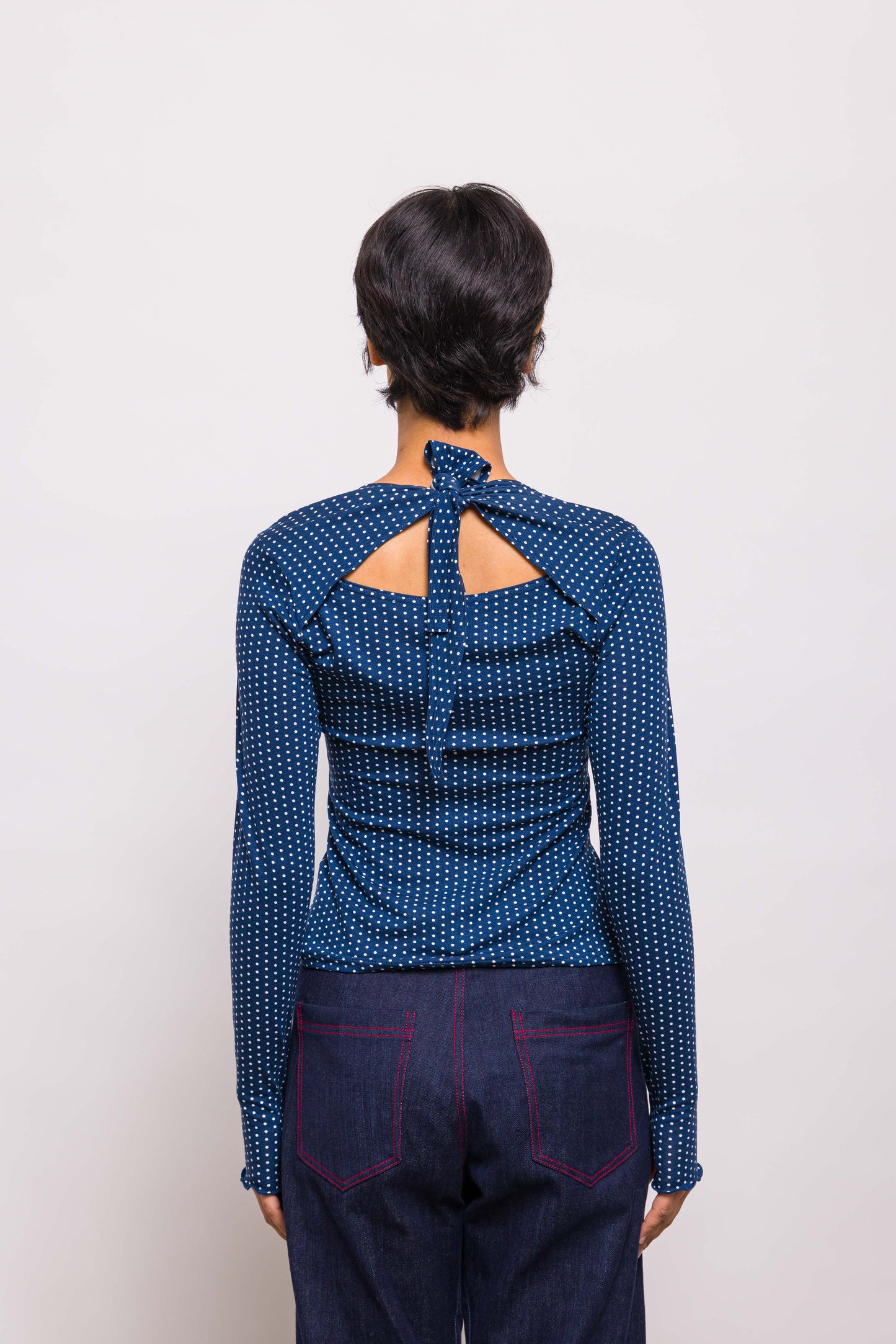 Haut Lilou Pois Bleu