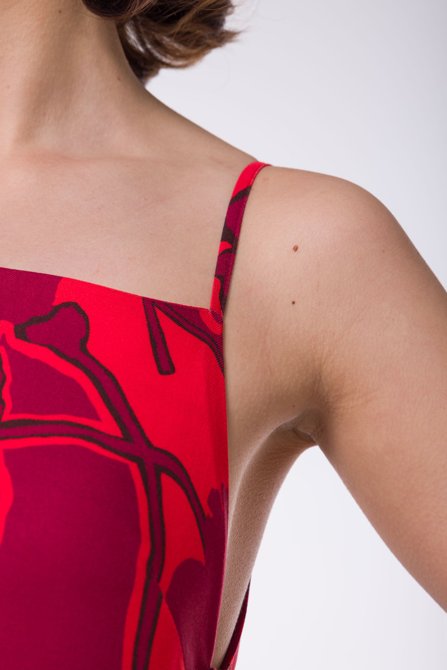 Robe Lola fleurs rouge