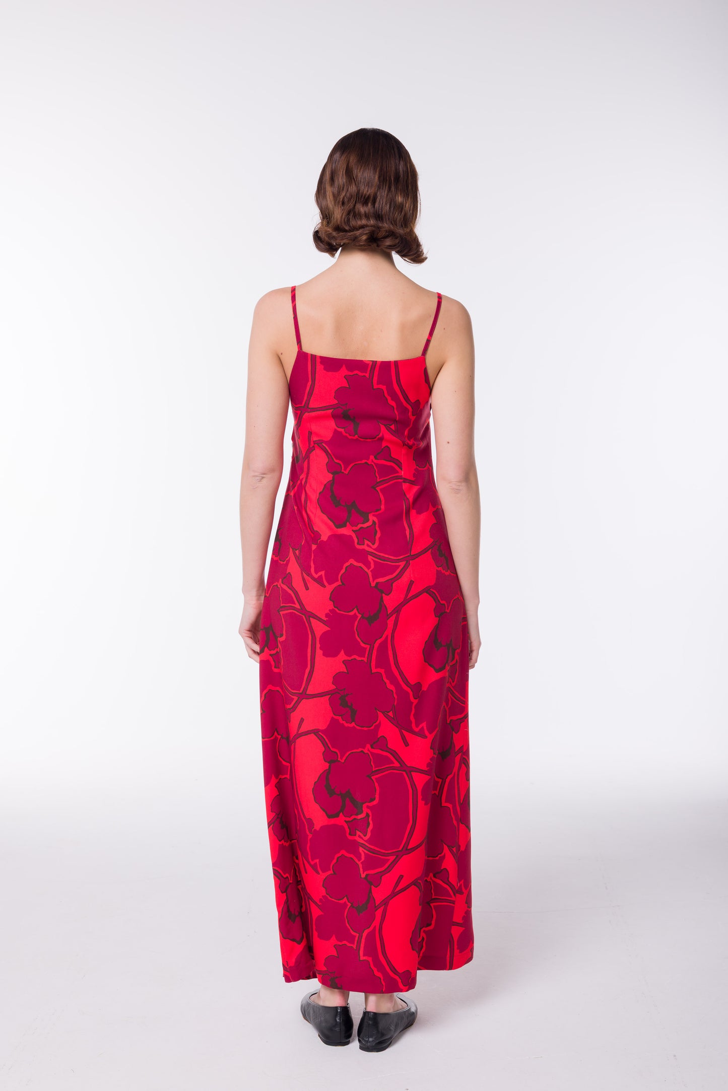 Robe Lola fleurs rouge