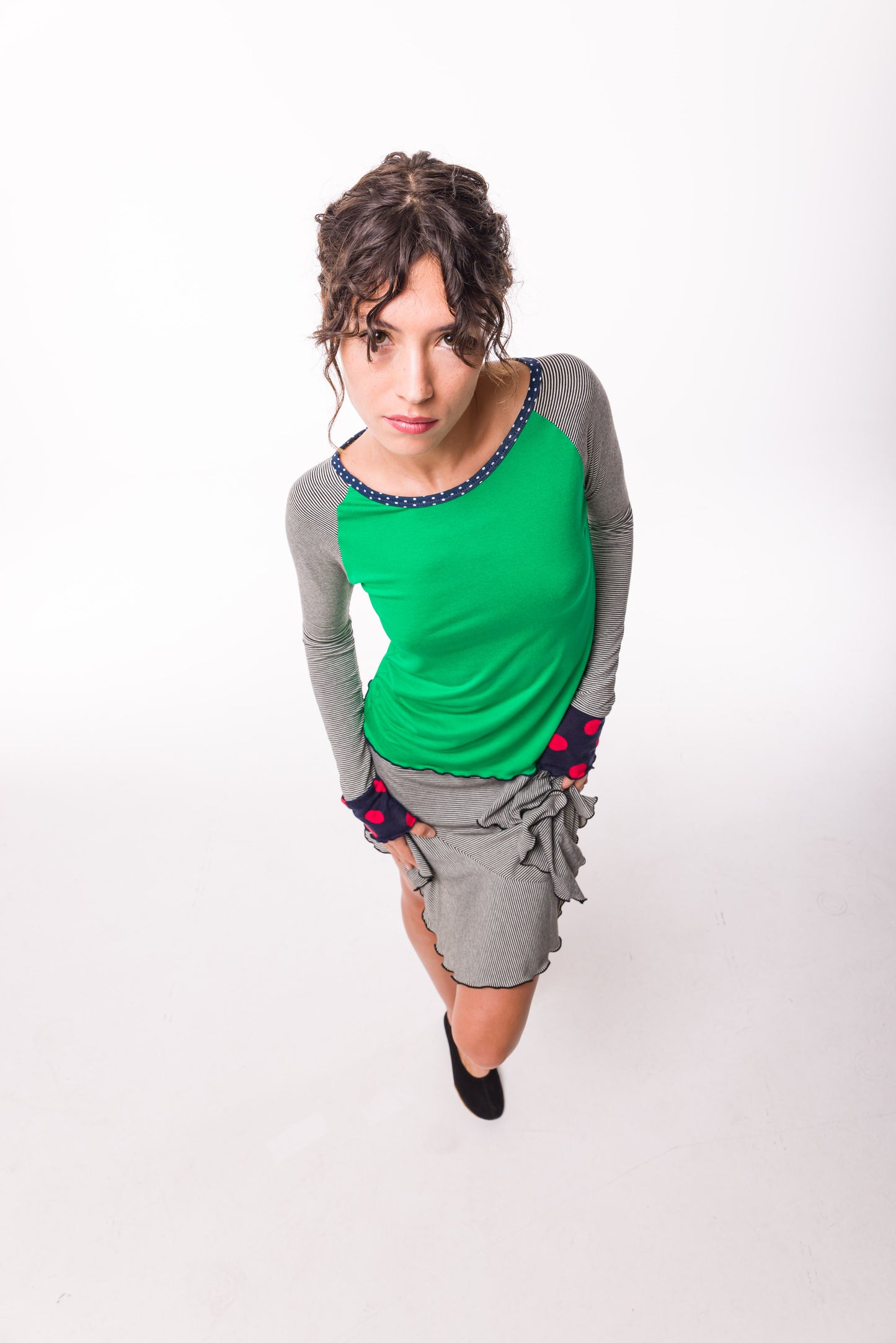 Max rayé vert