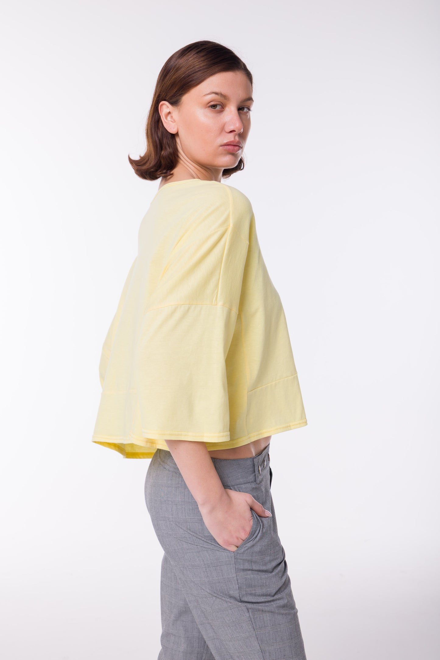 T-shirt Mr Big jaune