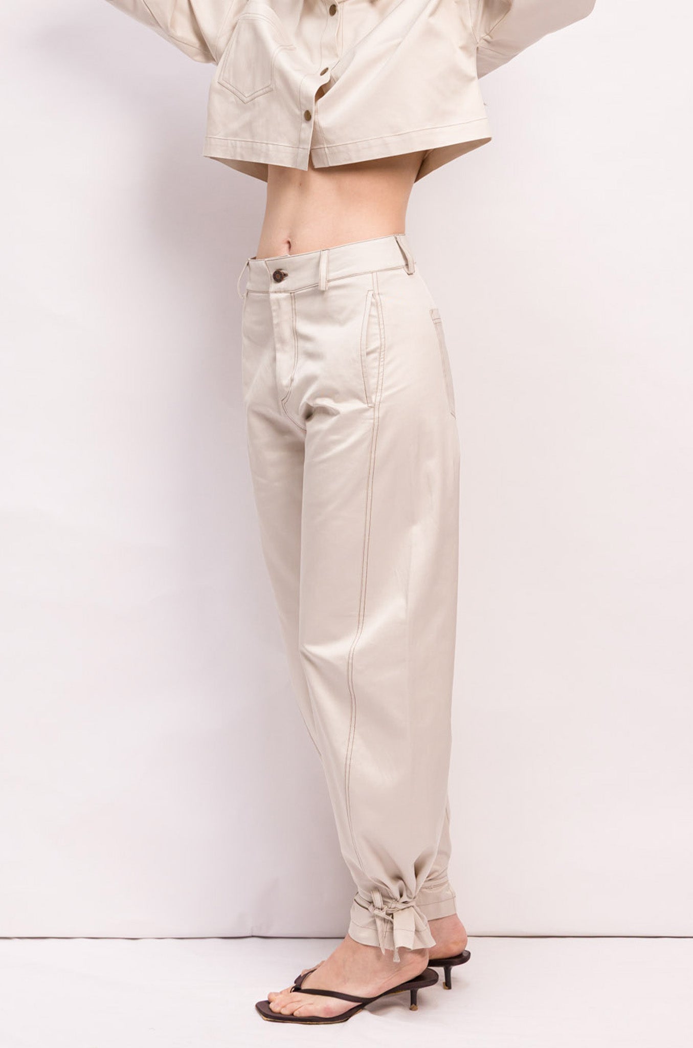 PANTALON NELSON COTON BEIGE