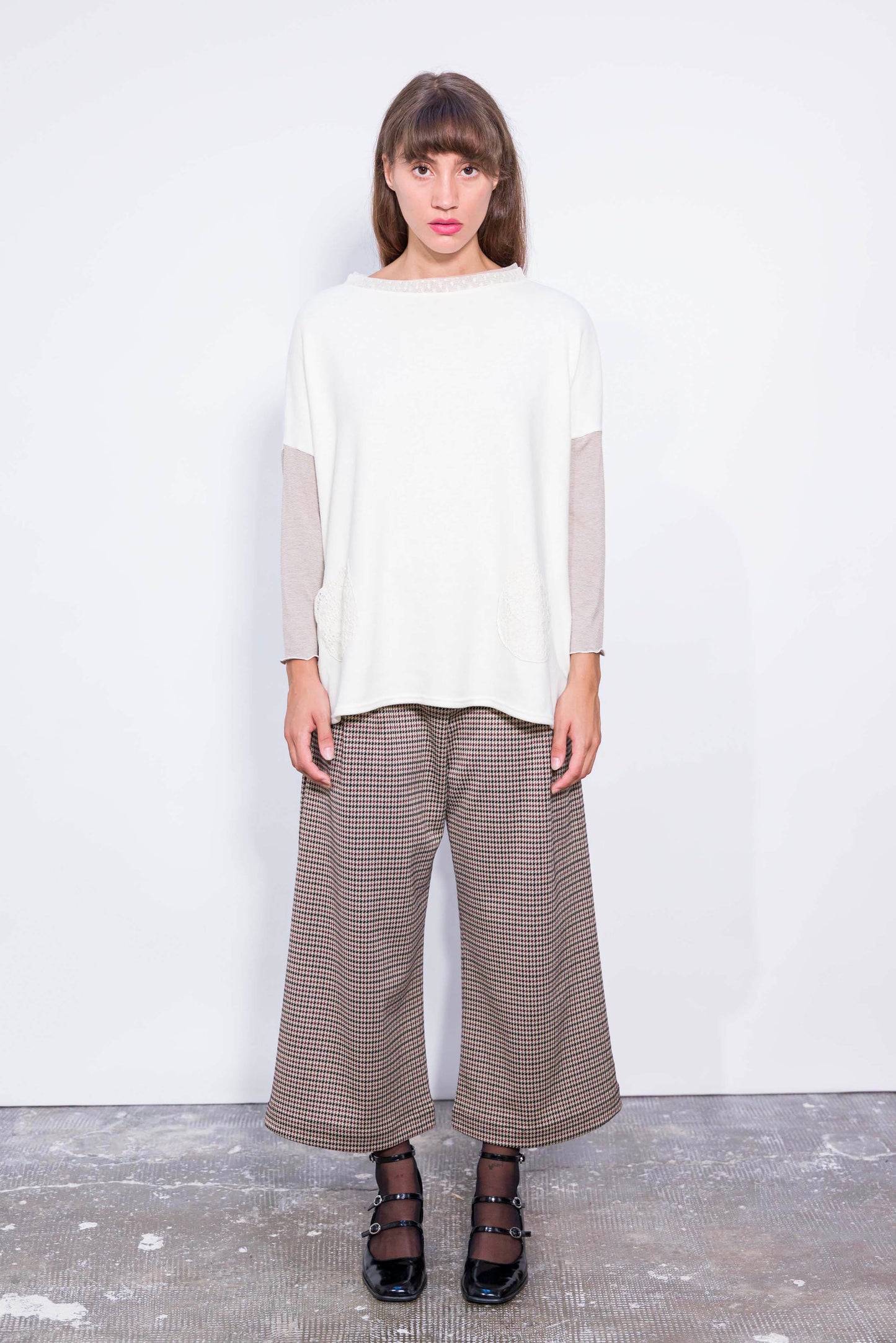 Pull Poches Blanc